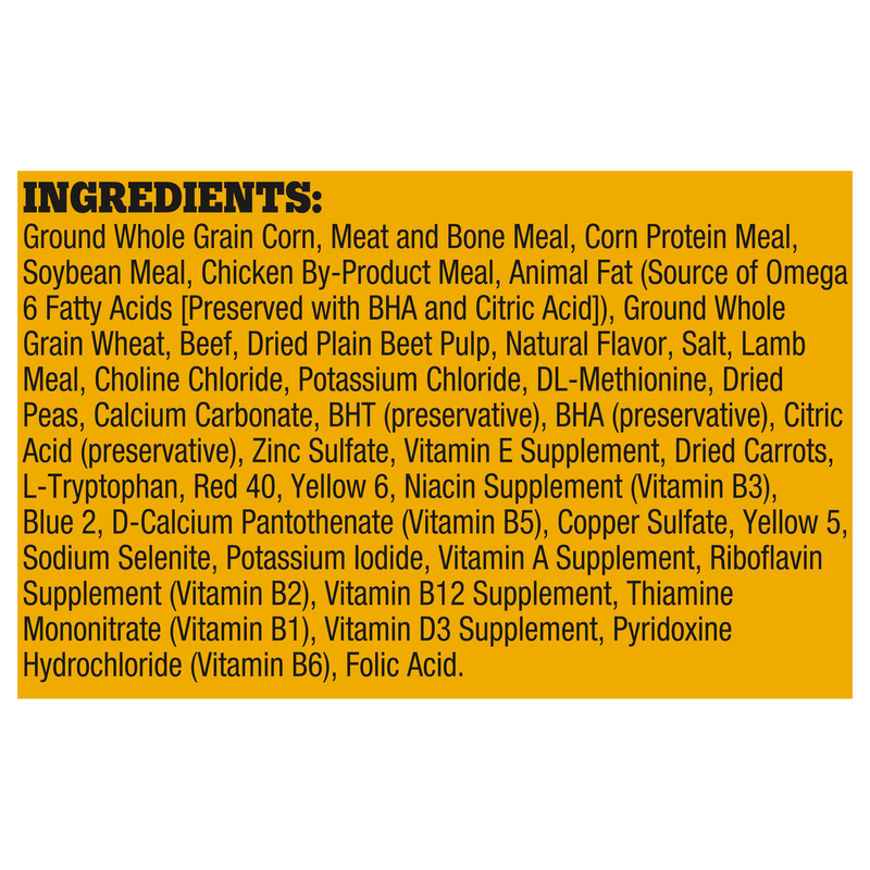 Pedigree High Protein Adult Dry Dog Food, Beef and Lamb Flavor, 18