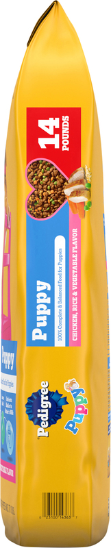 Pedigree Puppy Dry Puppy Food, Chicken, Rice, and Vegetable Flavor