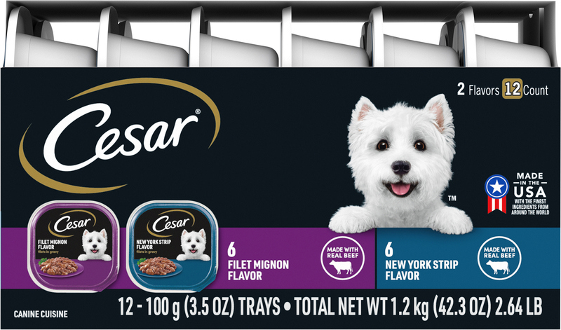 Cesar Canine Cuisine, Filet Mignon Flavor/New York Strip Flavor