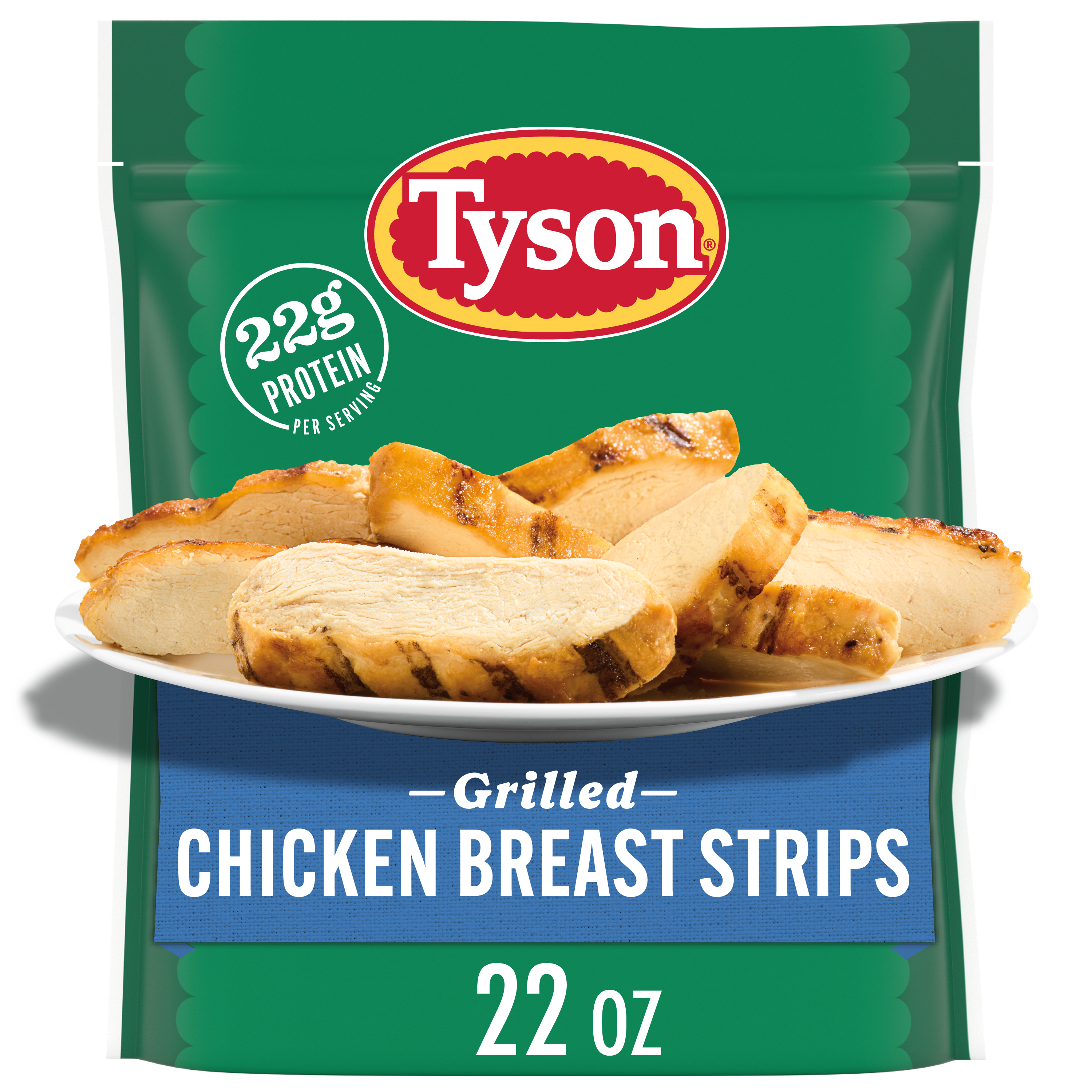 Tyson Frozen Grilled Chicken Breast Strips, 22 oz Giant Eagle