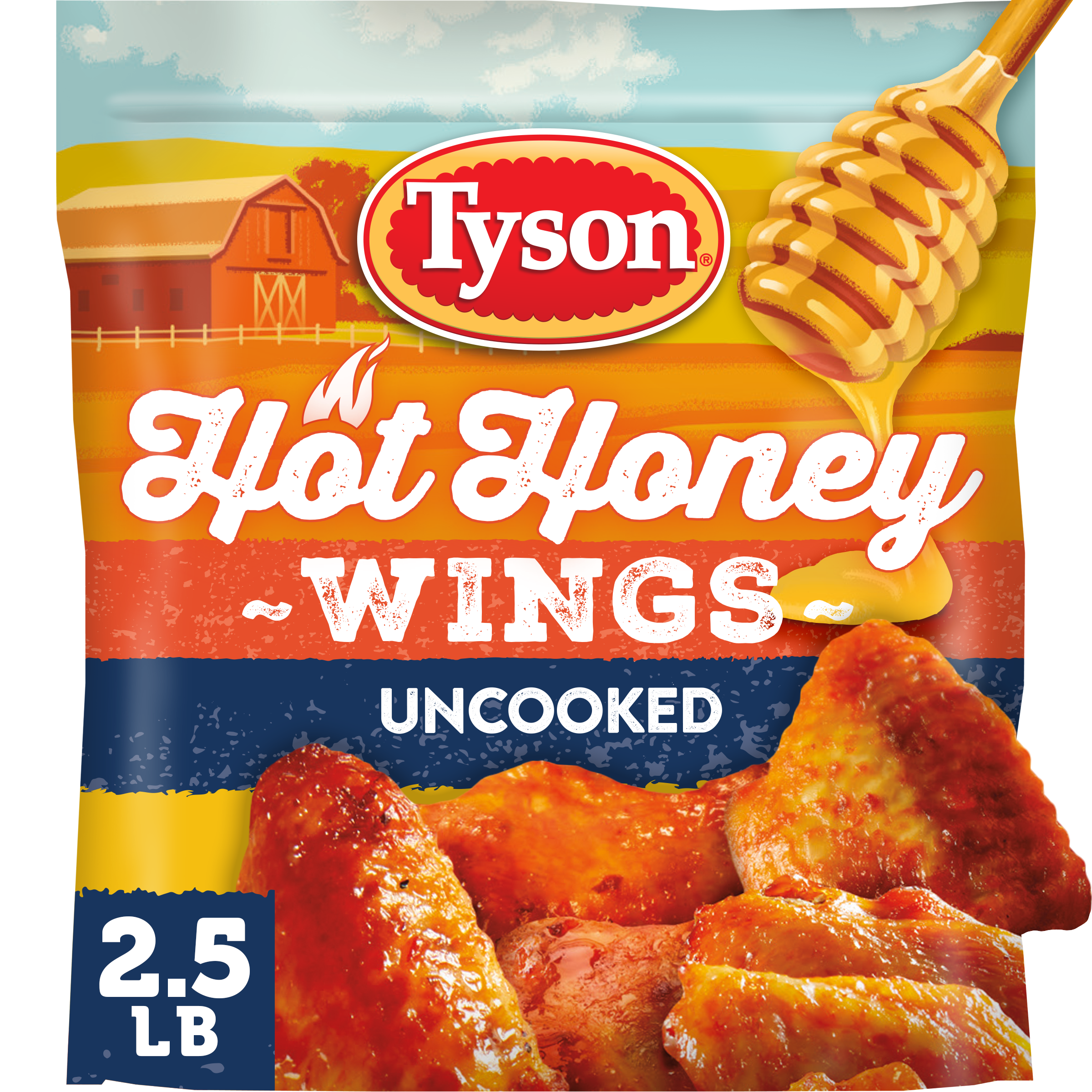 Tyson Hot Honey Frozen Chicken Wings Bag Giant Eagle Because
