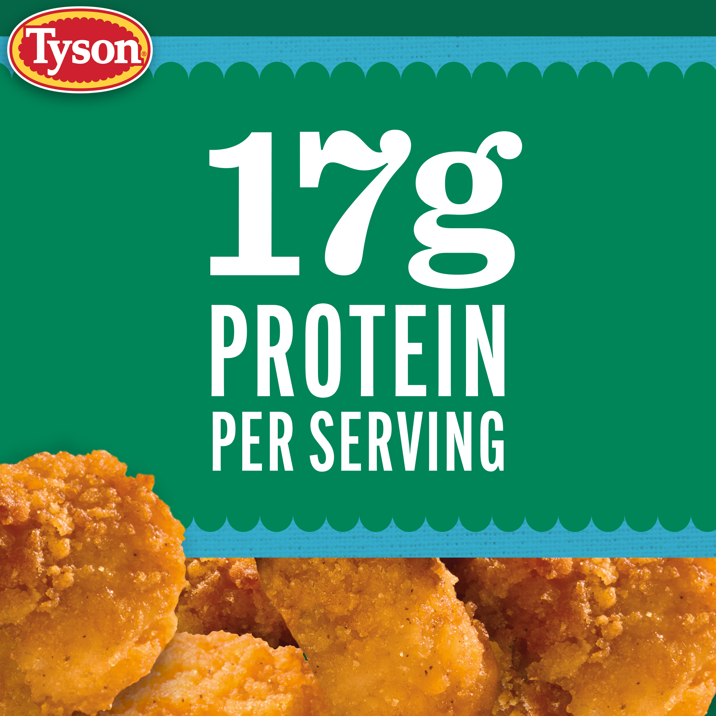 Tyson Frozen Lightly Breaded Boneless Chicken Bites, 20 oz Giant