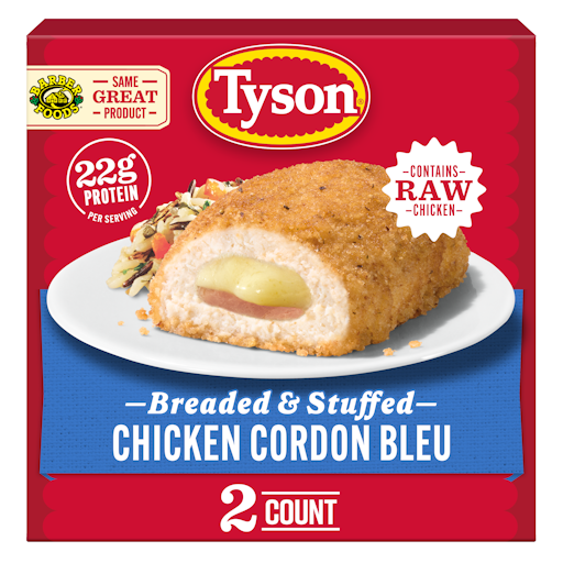 Tyson Frozen Stuffed Chicken Breasts Cordon Bleu, Count Giant