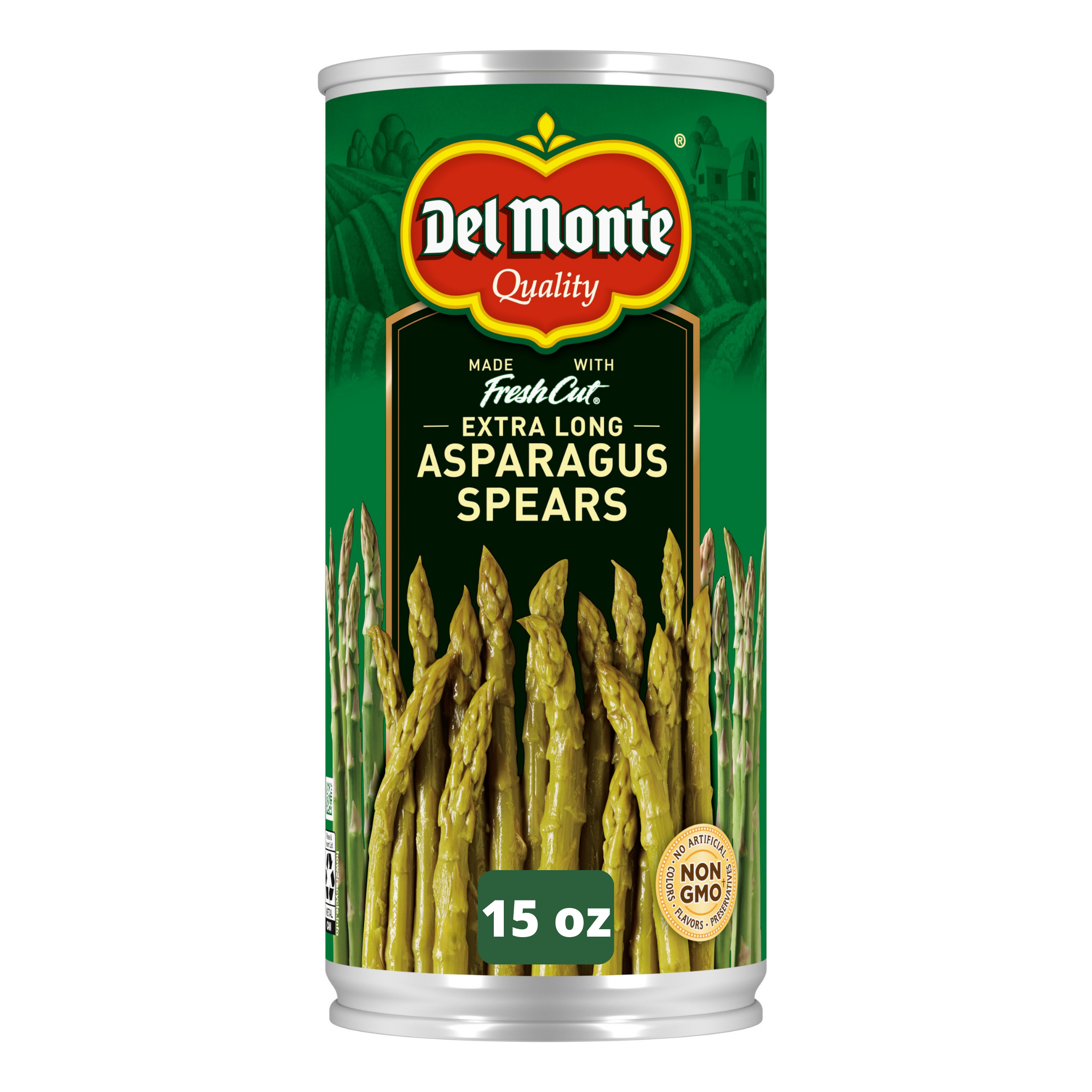 Del Monte Extra Long Asparagus Spears, Canned Vegetables, 15 oz