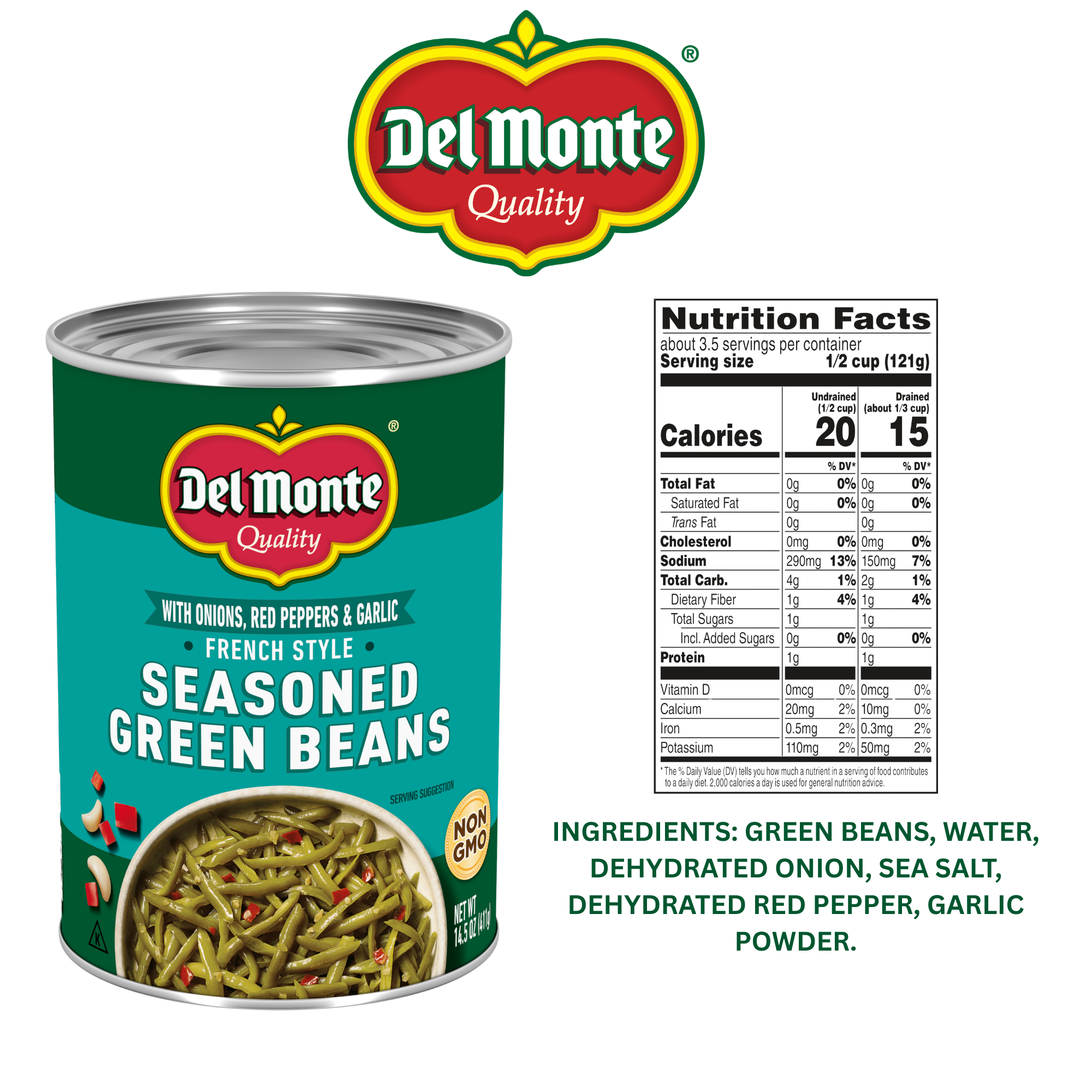 Del Monte® French Style Seasoned Green Beans, 14.5 Oz. Can | Giant
