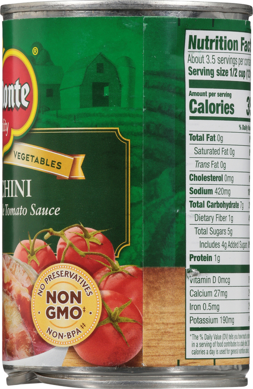 Del Monte® Zucchini Seasoned Vegetables, 14.5 Oz. Can | Giant