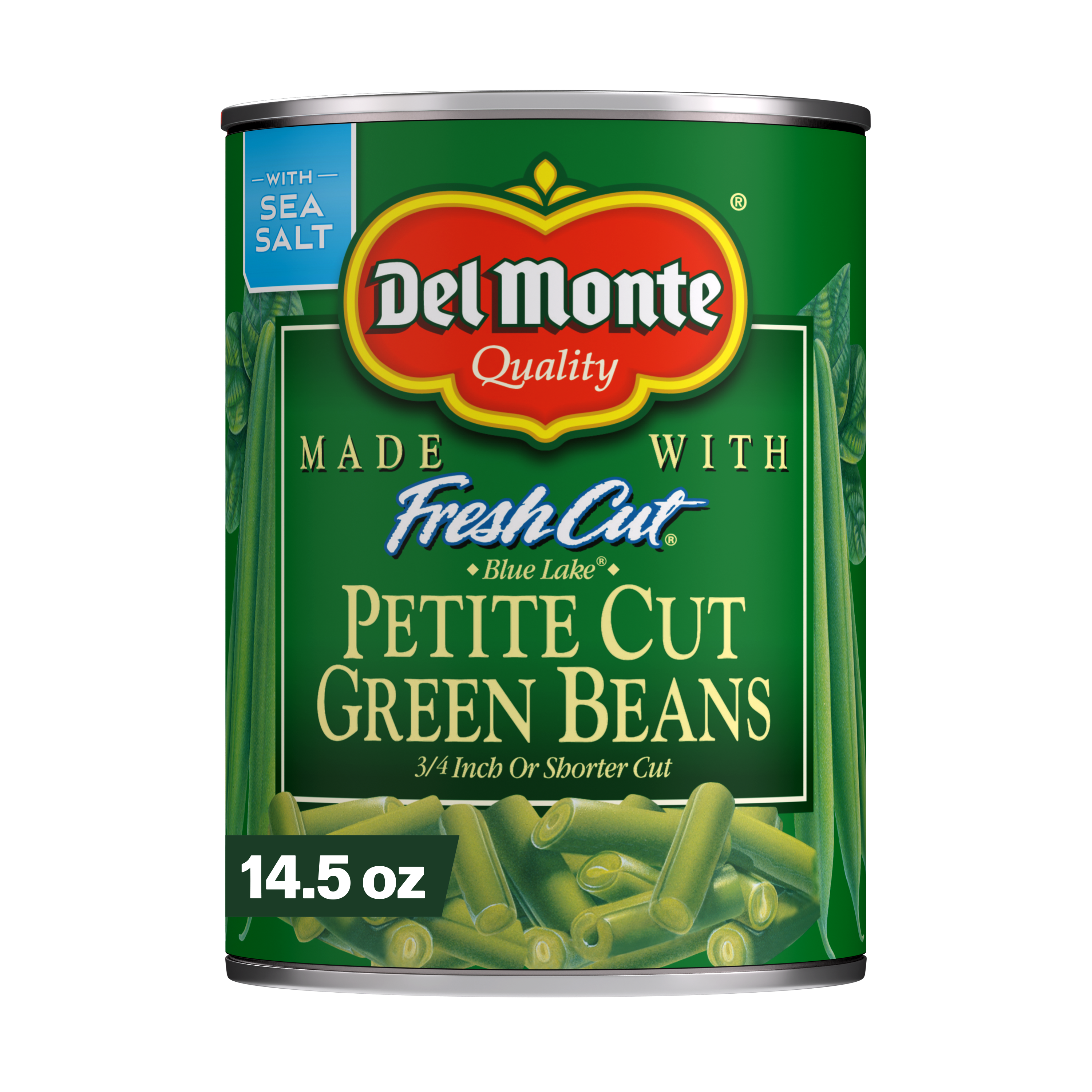 Del Monte Blue Lake Petite Cut Green Beans, 14.5 oz Can, Canned