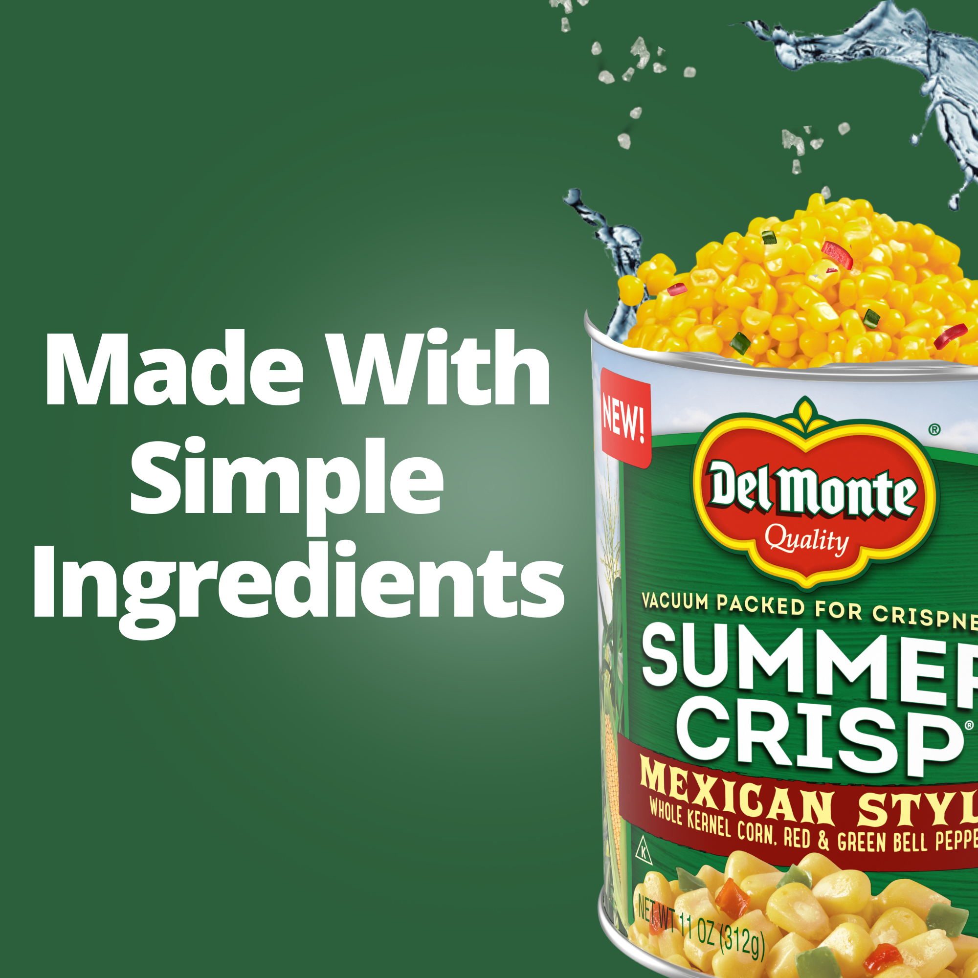 Del Monte Summer Crisp Mexican Style Corn 11 oz Can, Canned