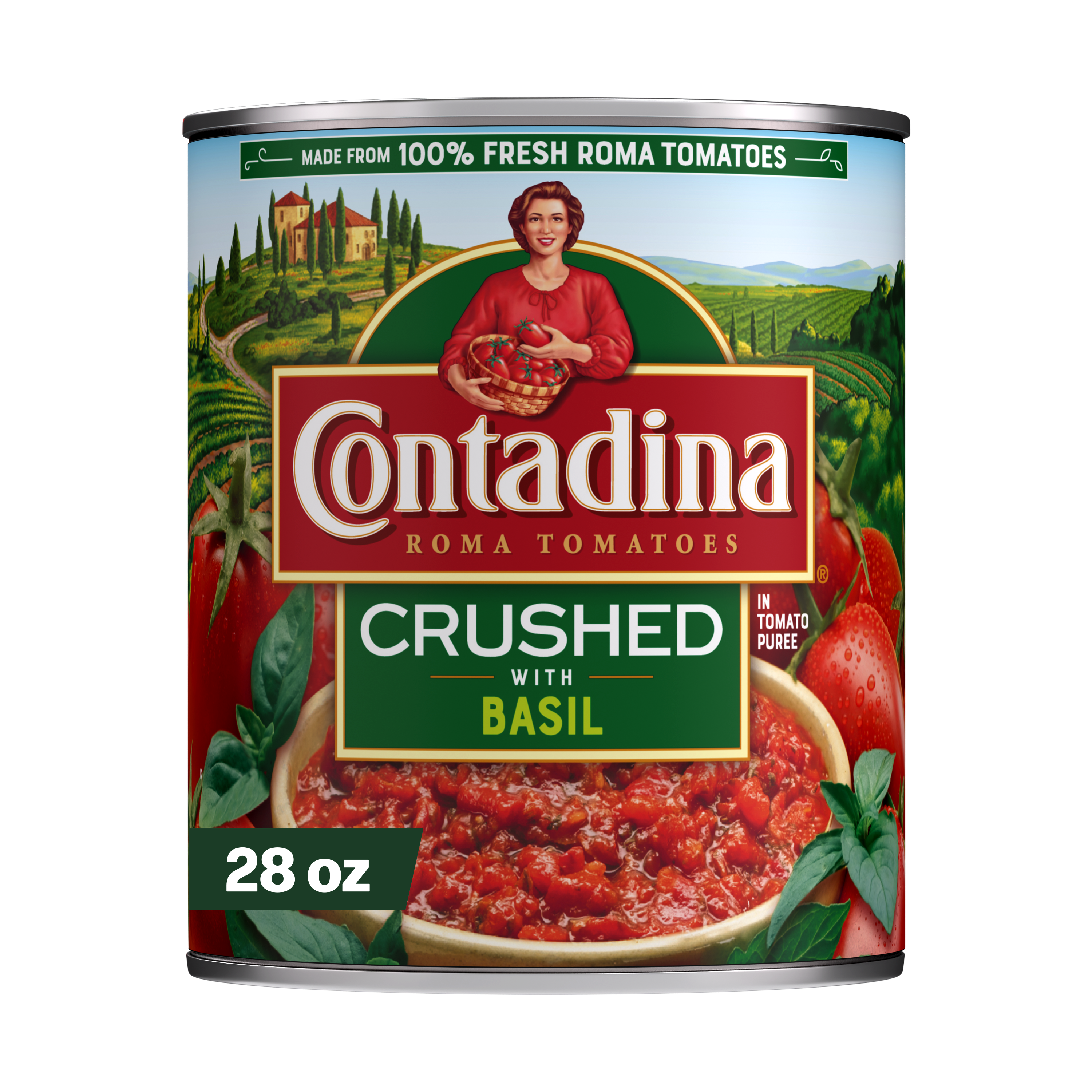 Contadina Crushed Tomatoes with Basil, 28 oz. Can | Giant Eagle