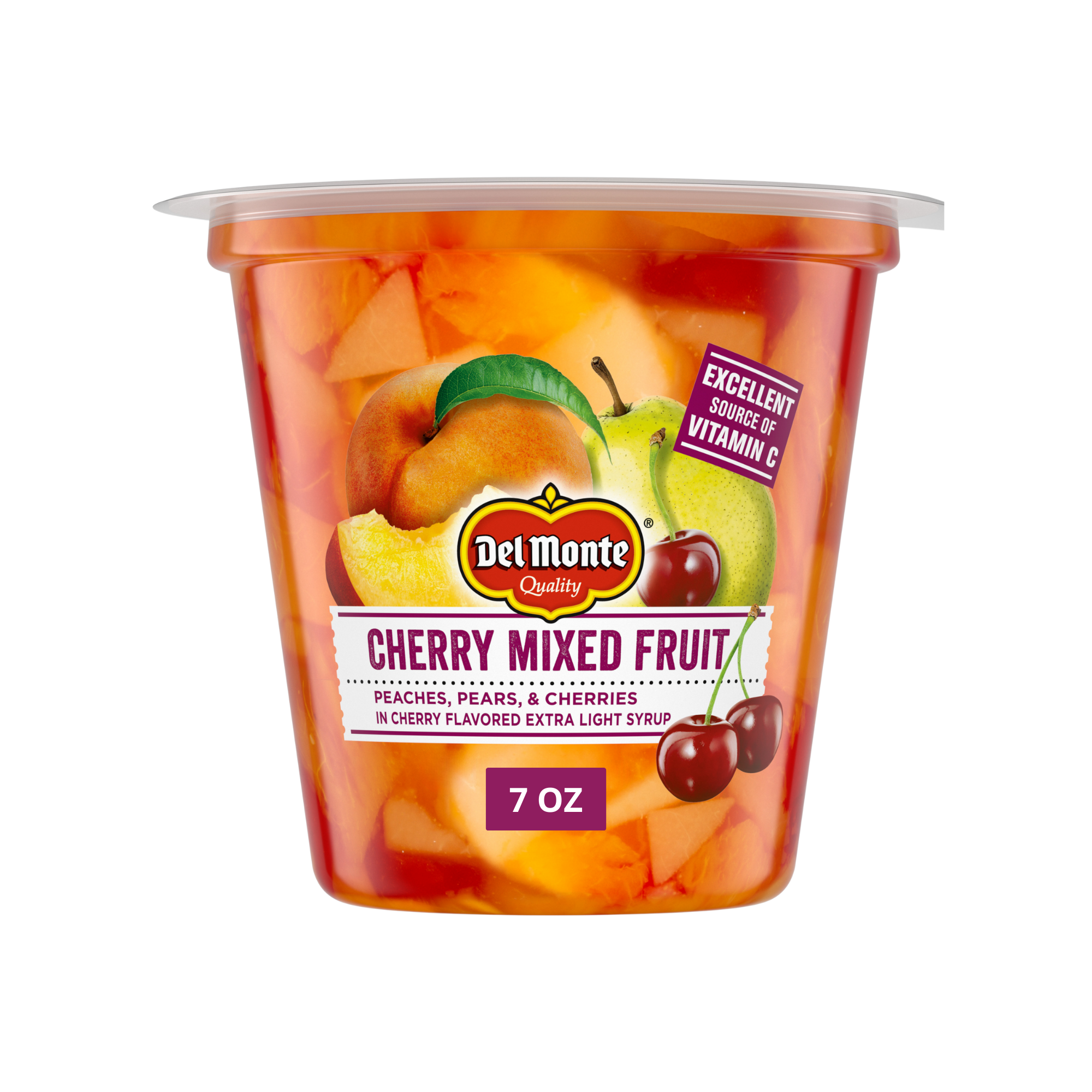Del Monte Cherry Mixed Fruit Cup Snacks, 7 oz | Giant Eagle