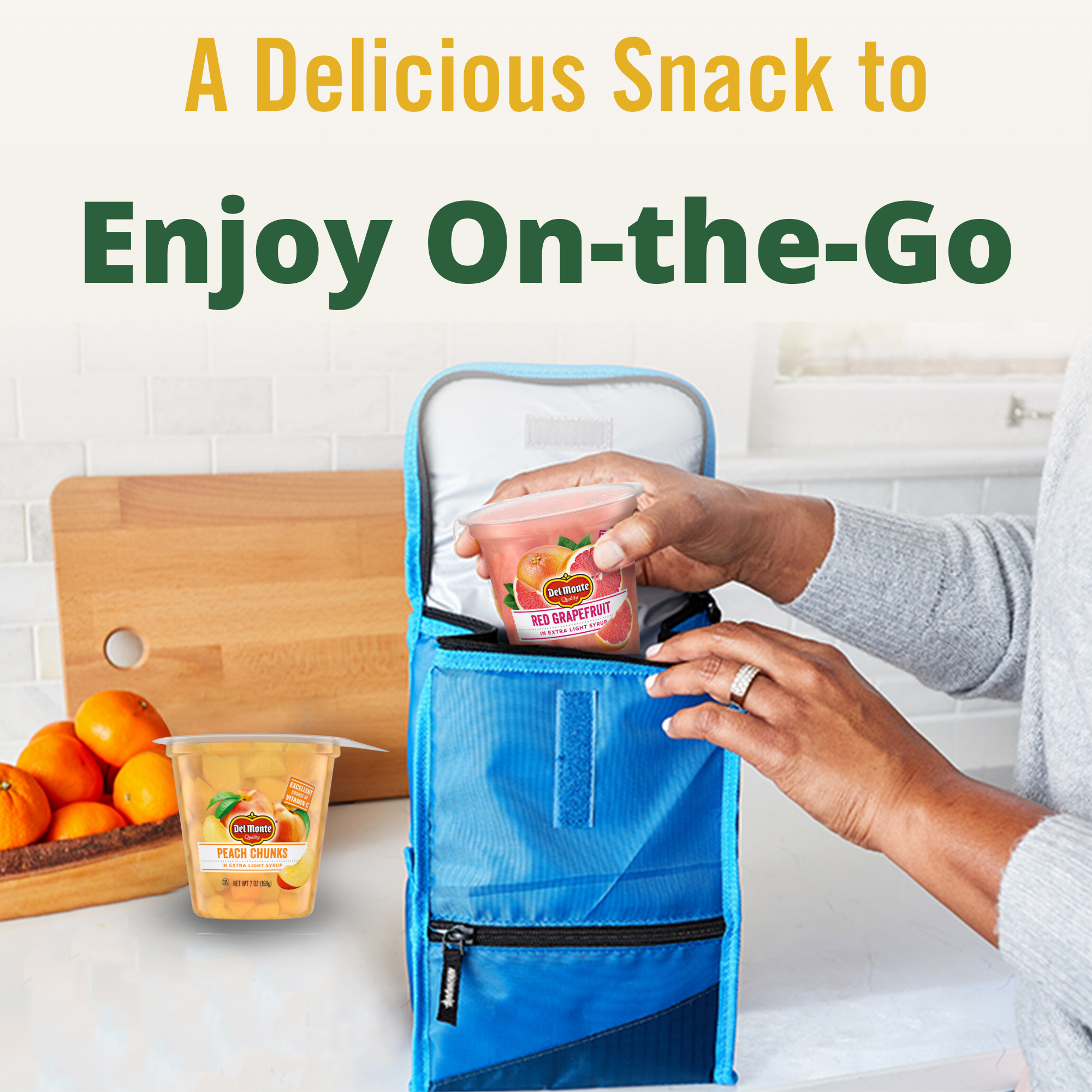 Del Monte Yellow Cling Peach Chunks in Extra Light Syrup, 7 oz