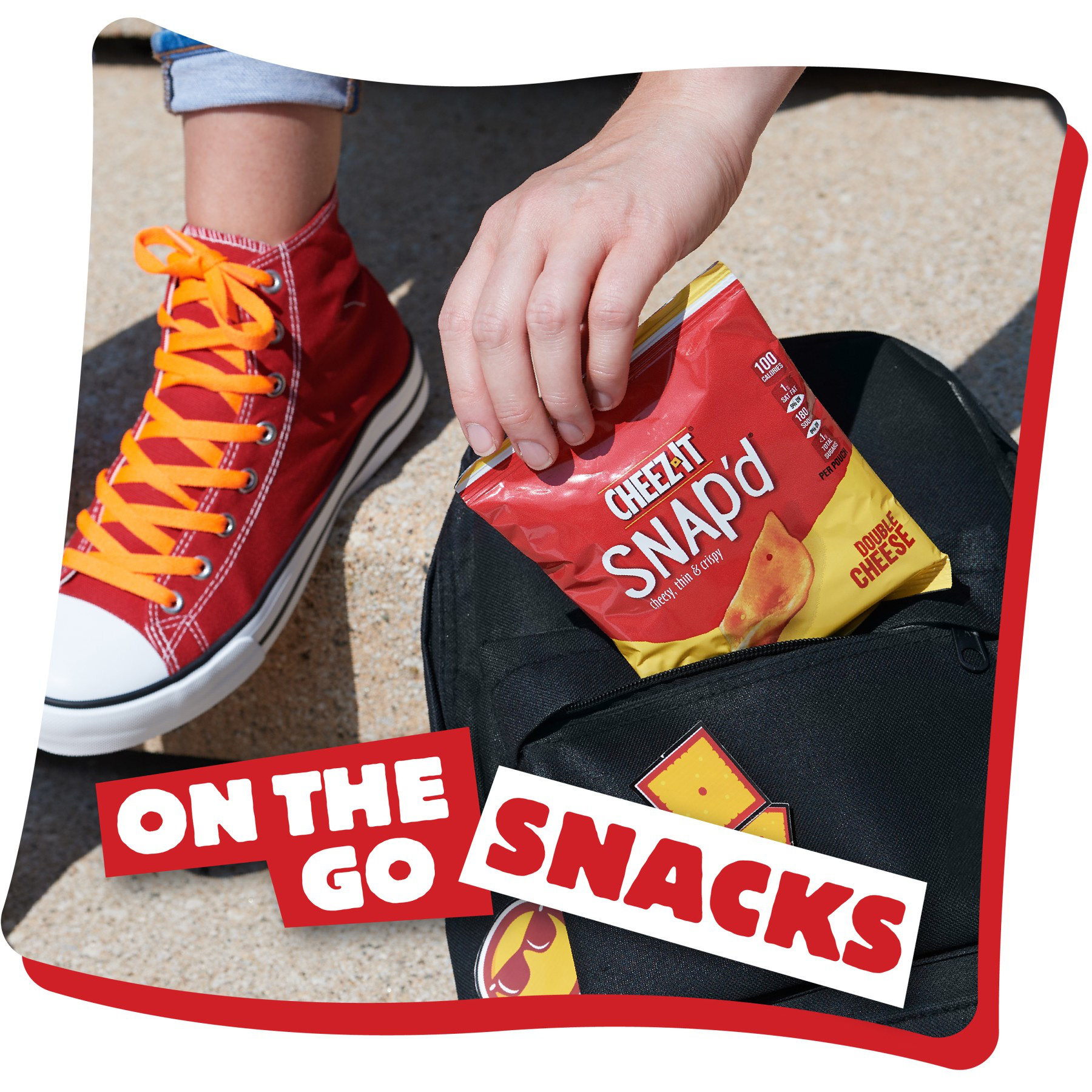 ピーナッツページ Cheez-It Snap'd Cheese Cracker Chips Double Cheese, Thin