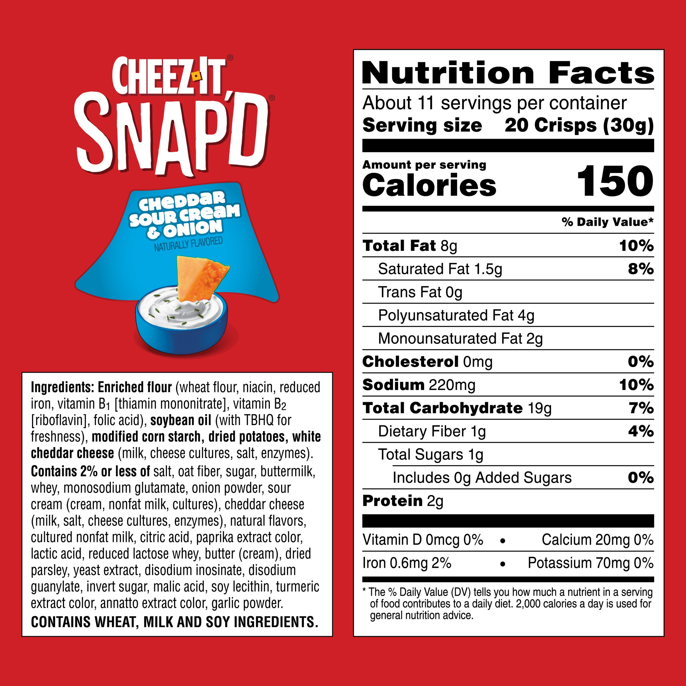 ドーナッツ☆ページ Cheez-It Snap'd Cheese Cracker Chips Cheddar Sour Cream