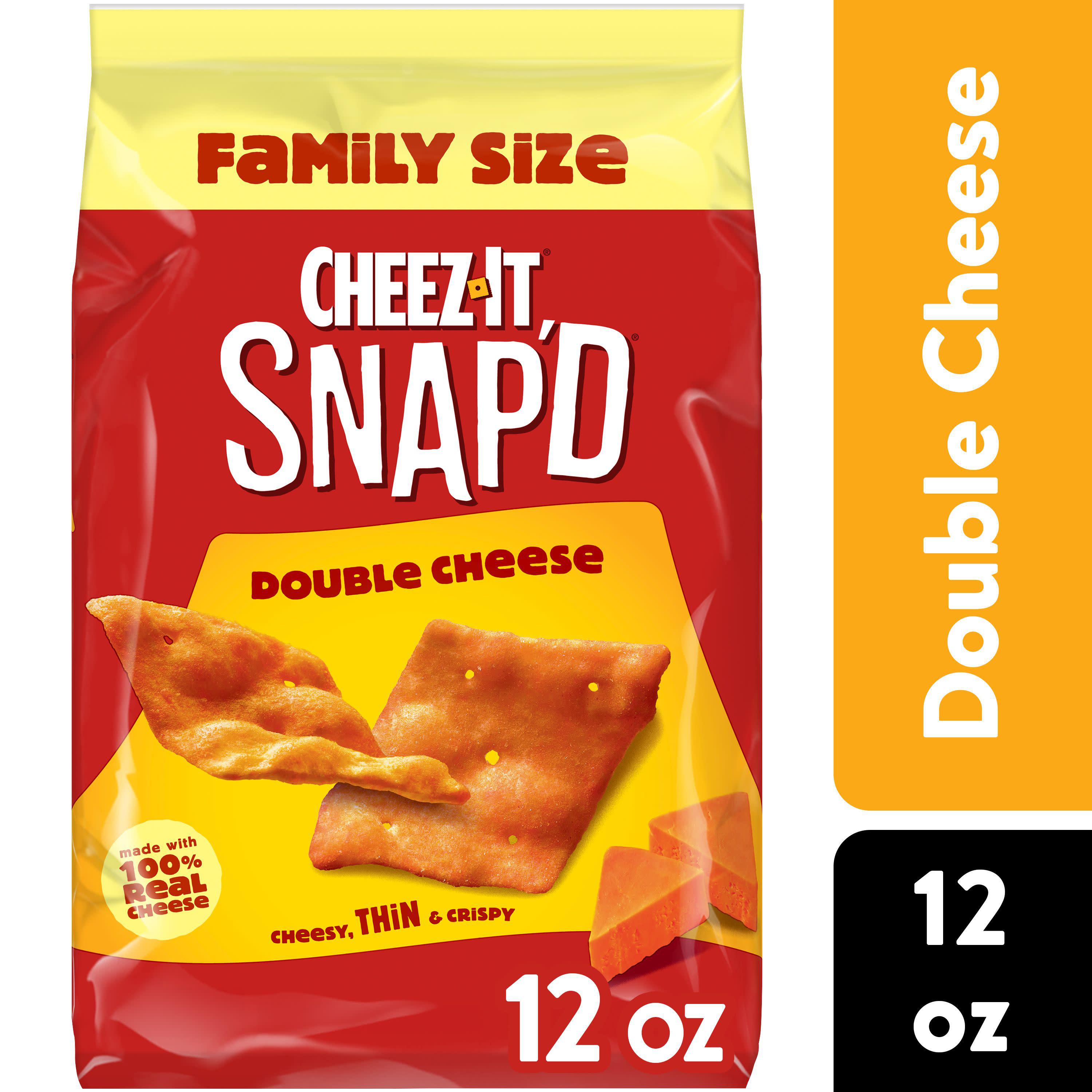 ドーナッツ☆ページ Cheez-It Snap'd Cheese Cracker Chips Double Cheese, Thin