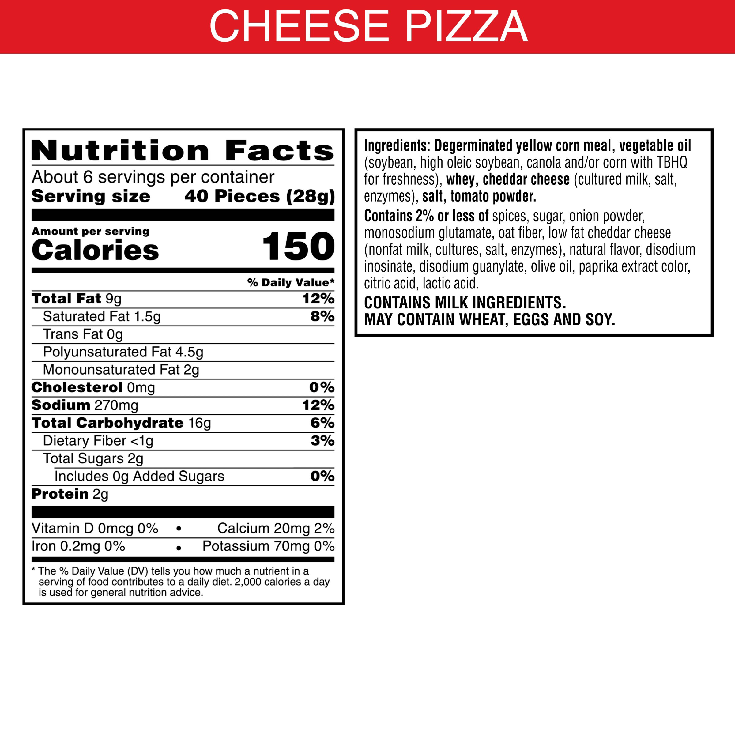Cheez-It Puff'd Cheesy Baked Snacks Cheese Pizza, Puffed Snack