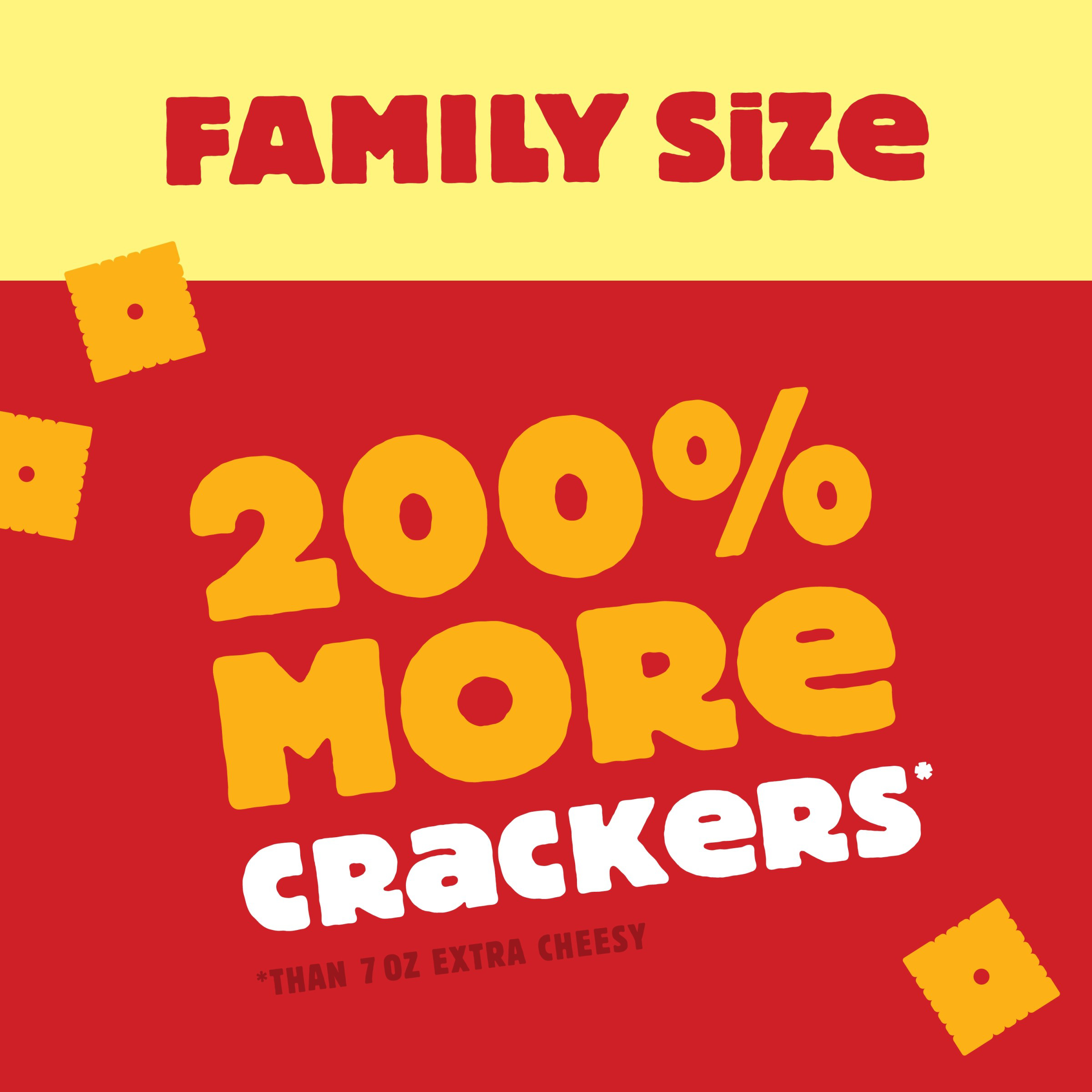 Cheez-It Cheese Crackers Extra Cheesy, Baked Snack Crackers