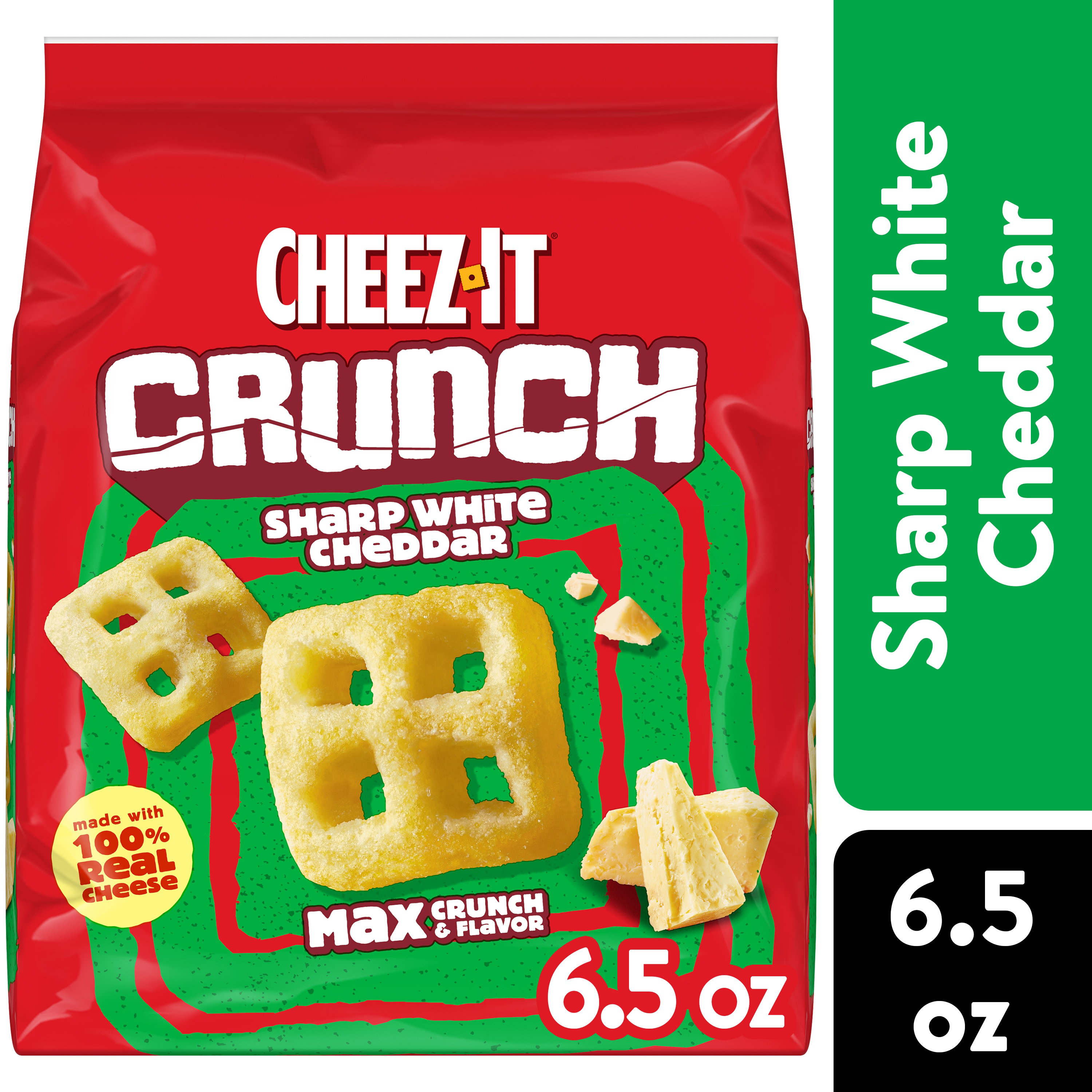Cheez-It Snap'd Cheesy Baked Chips Double Cheese, Lunch Snacks