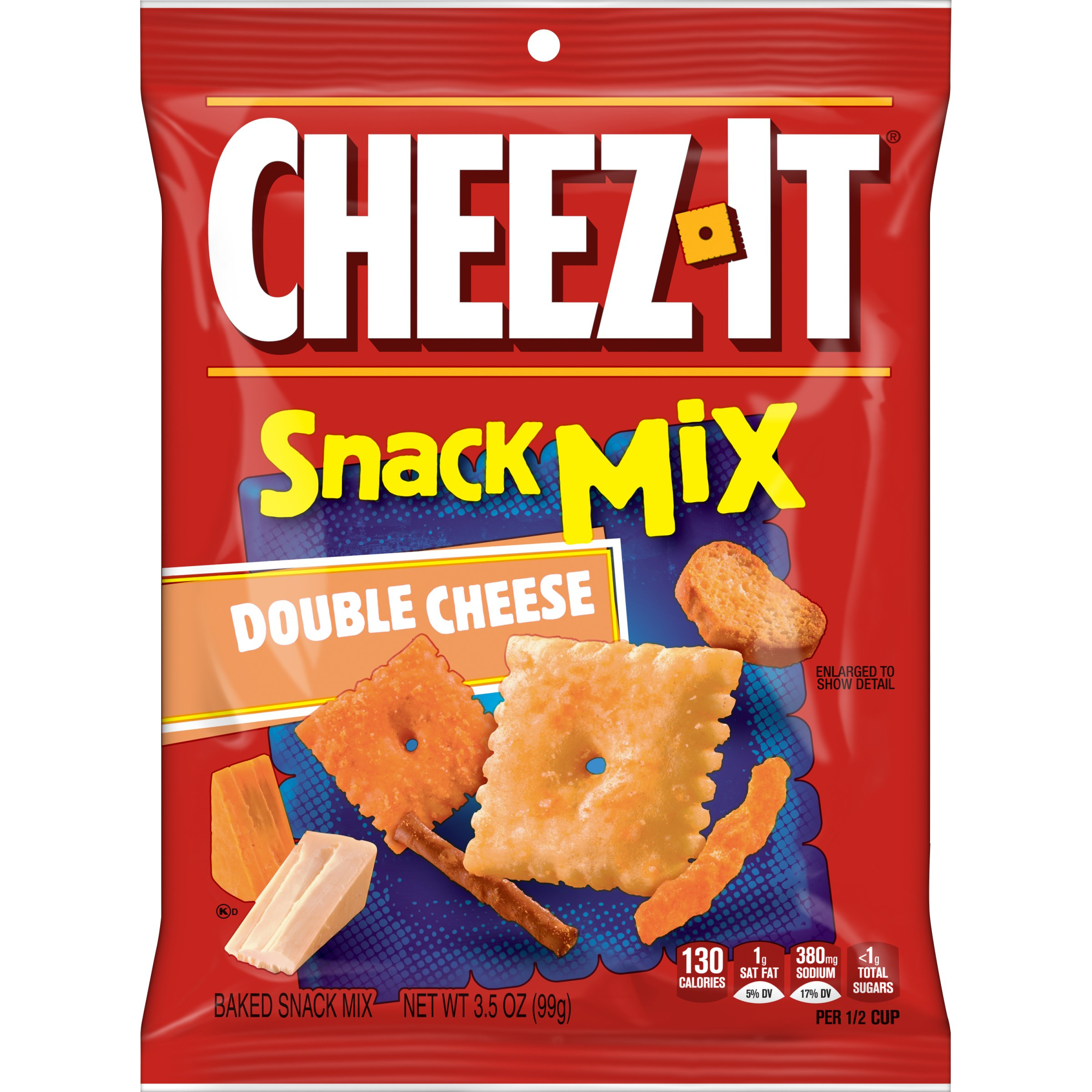 Cheez-It Snack Mix Double Cheese, Lunch Snacks, 3.5 oz | Giant