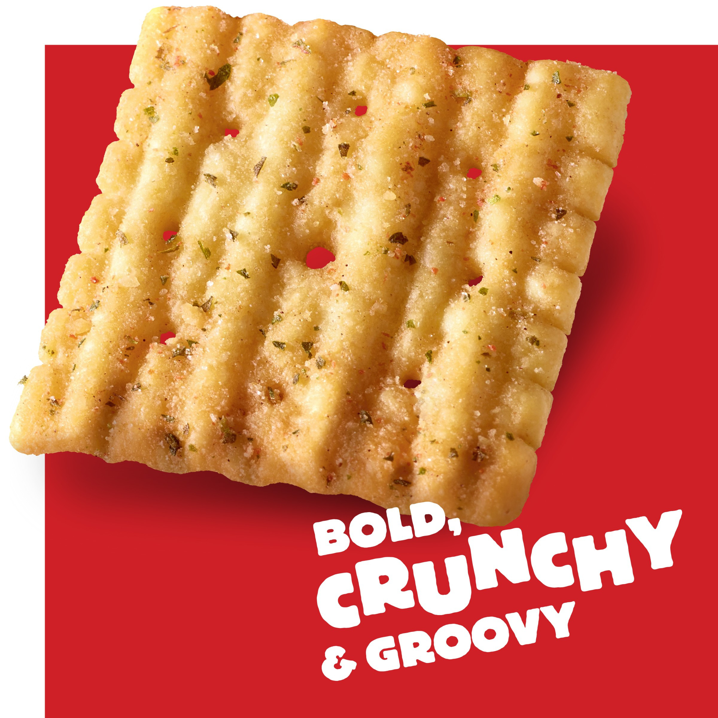 Cheez-It Grooves Cheese Crackers Zesty Cheddar Ranch, Crunchy