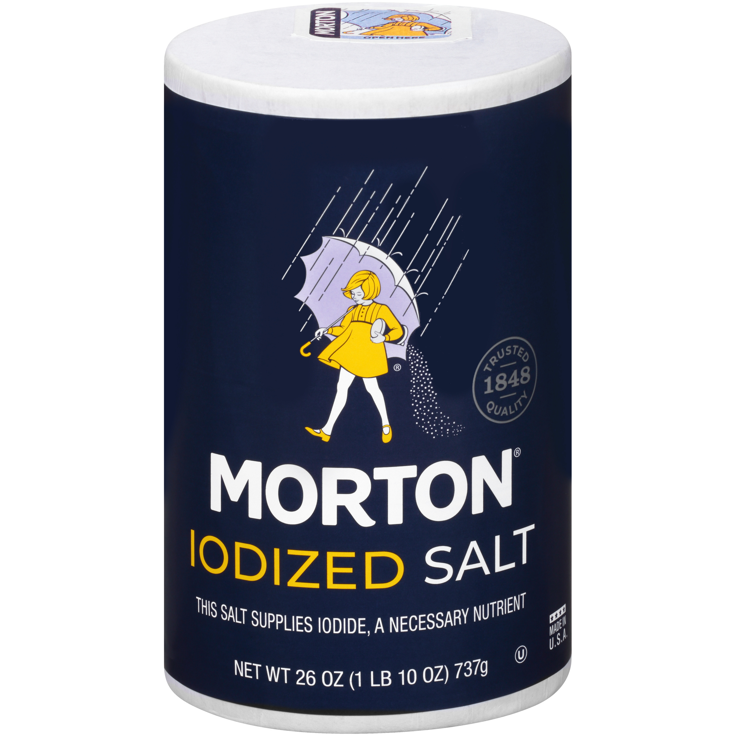 Morton® Salt, Iodized, 26 oz Round Can | Giant Eagle | Because It