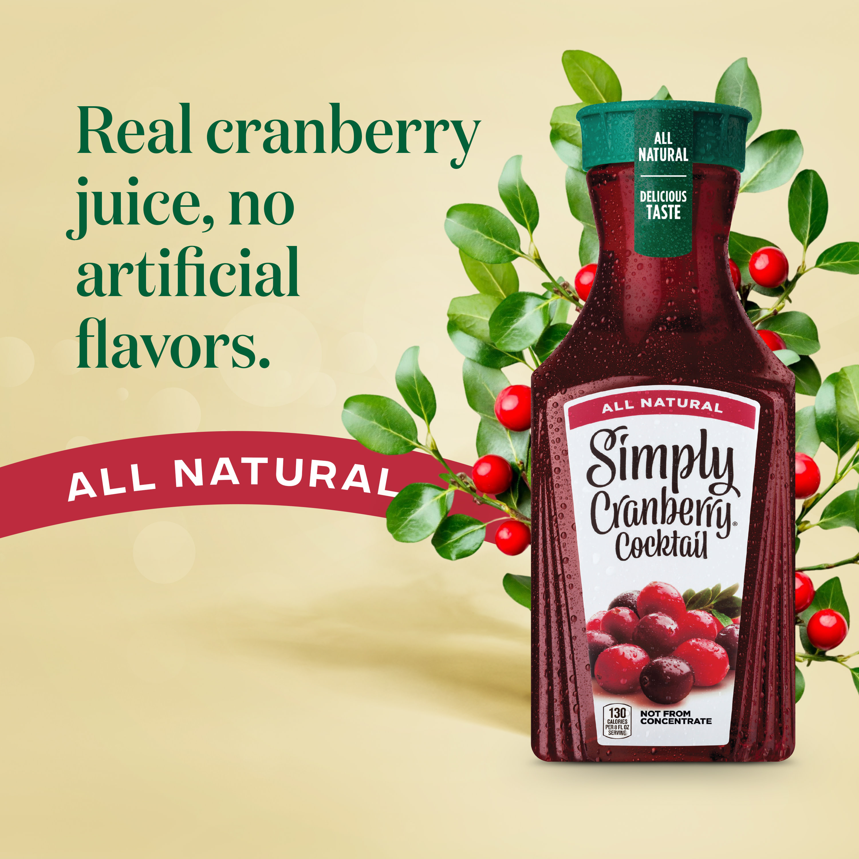 Simply Cranberry Cocktail Juice Drink Bottle, 52 Fl Oz | Giant