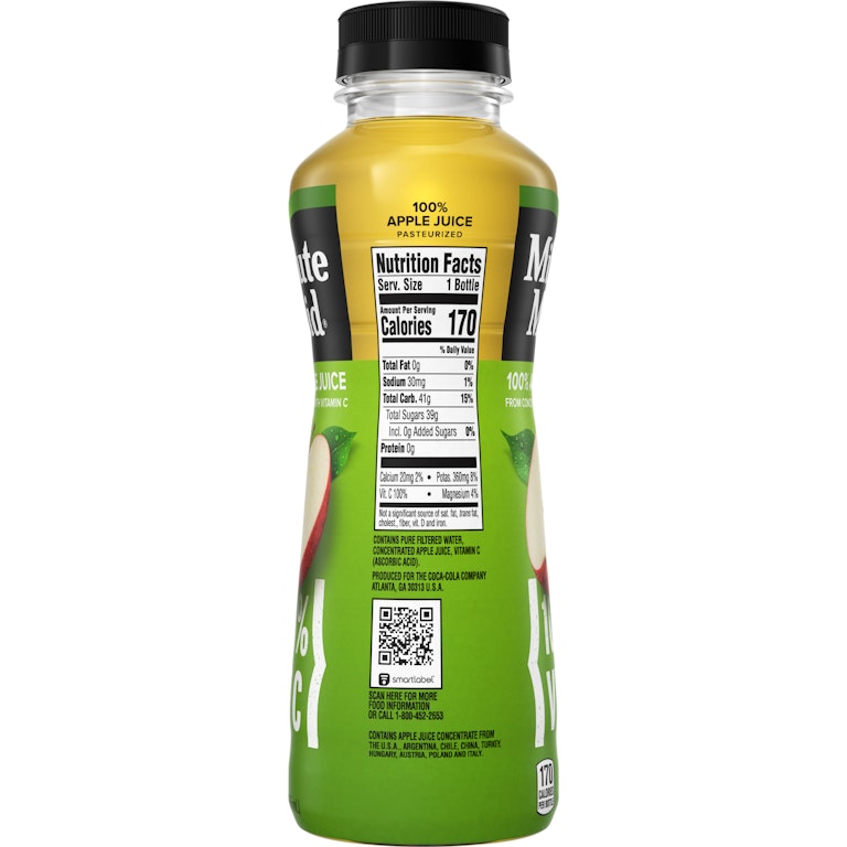Minute Maid Apple Juice with vitamin C, Fruit Juice Drink, 12 fl