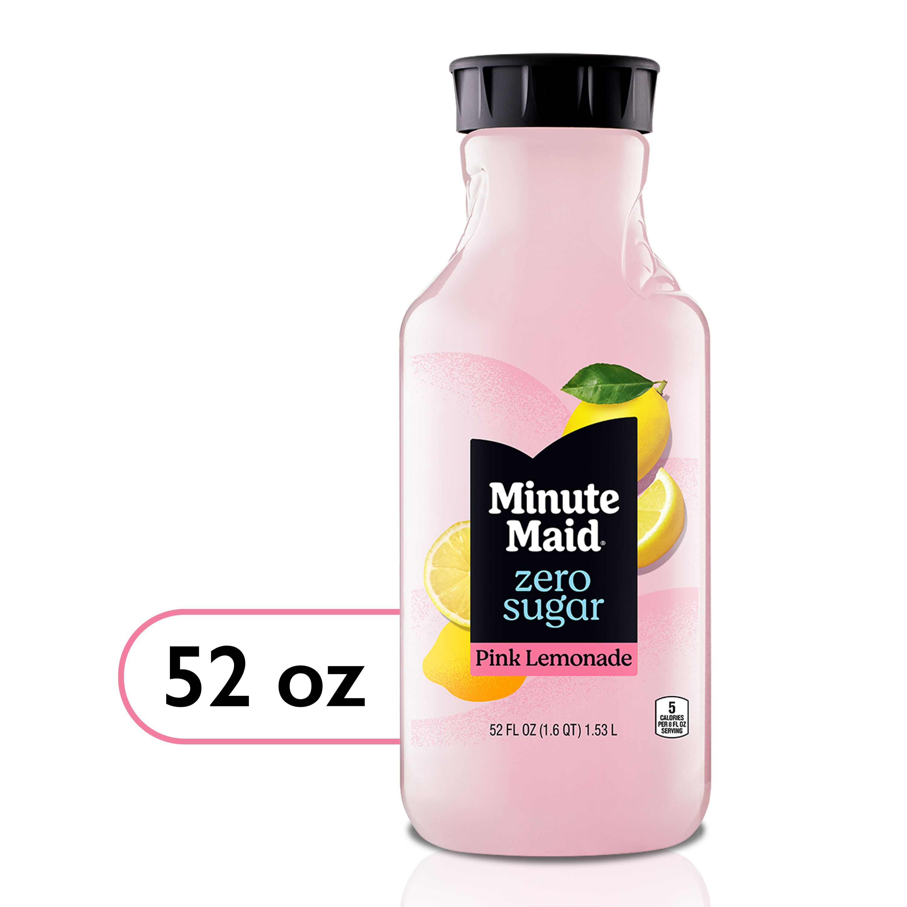 Minute Maid Zero Sugar Pink Lemonade Bottle, 52 Fl Oz | Giant