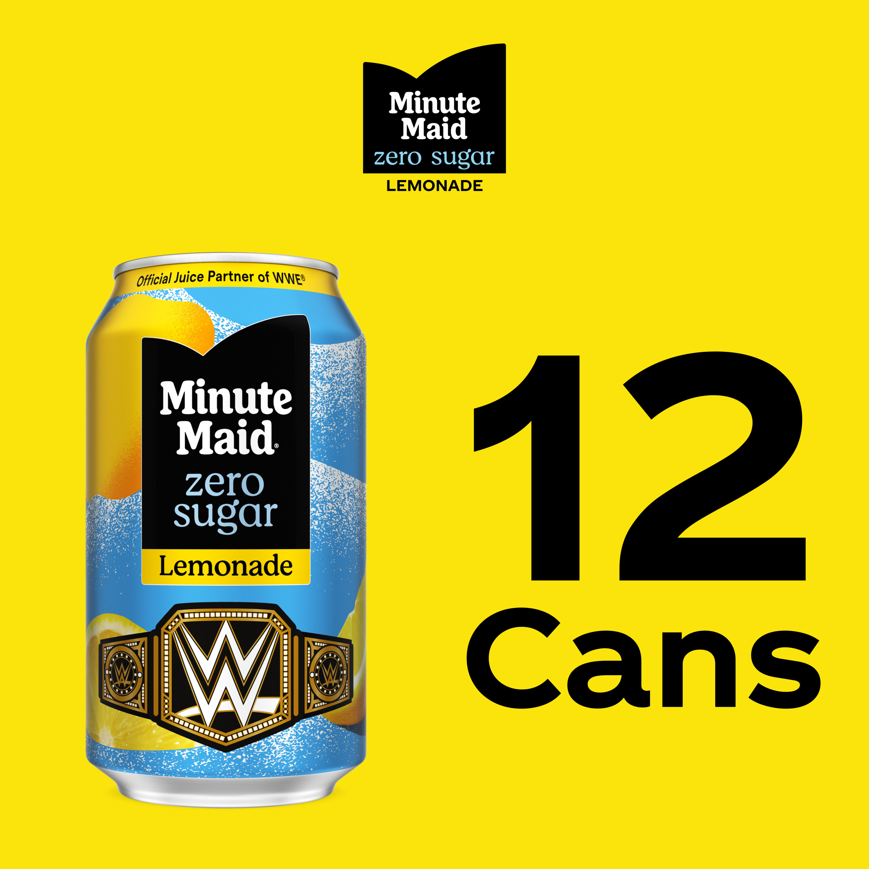Minute Maid Zero Sugar Lemonade Fridge Pack Cans, 12 fl oz, 12