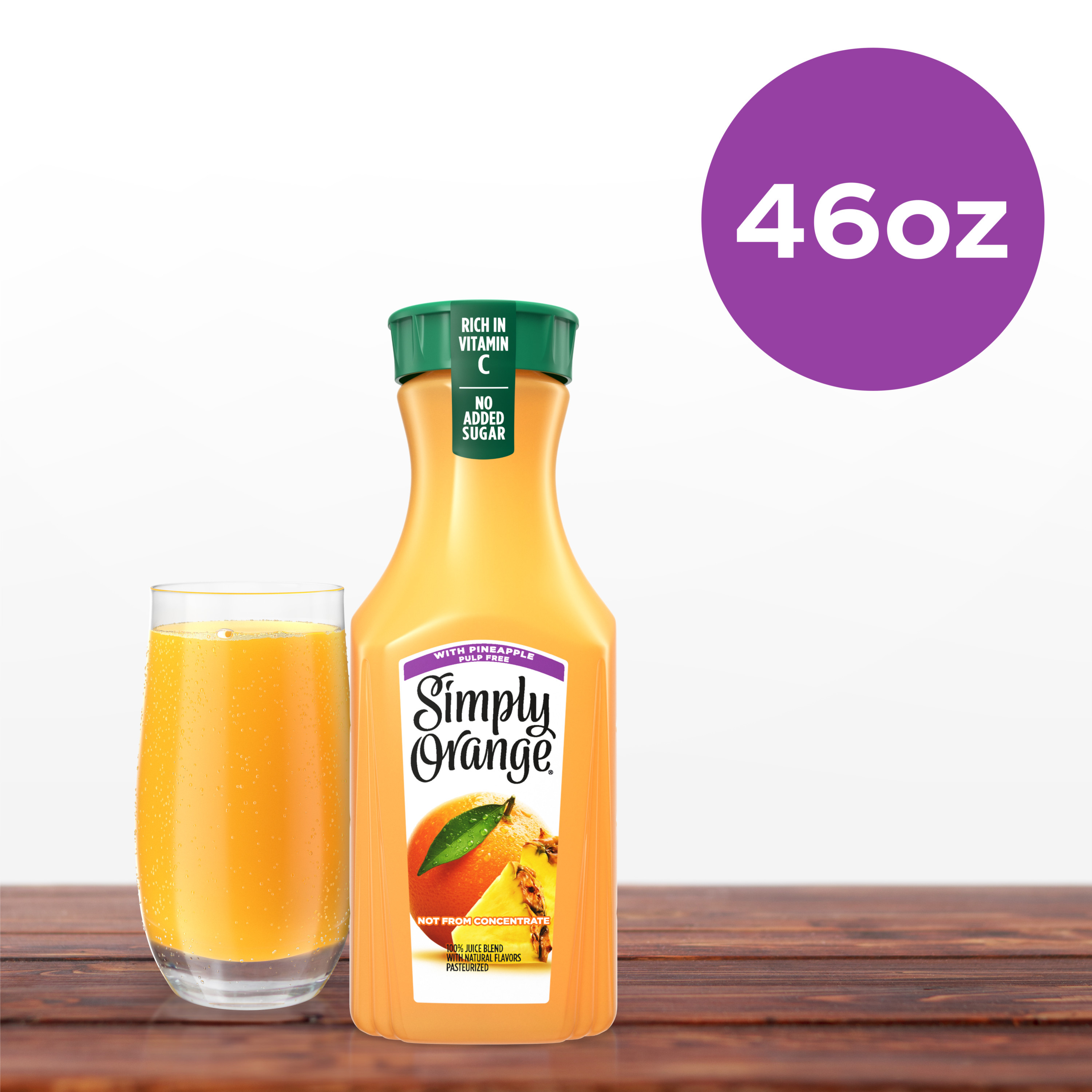 Juice 47度 スチール製 Simply Orange Juice with Pineapple, 46 fl oz Bottle | Giant Eagle