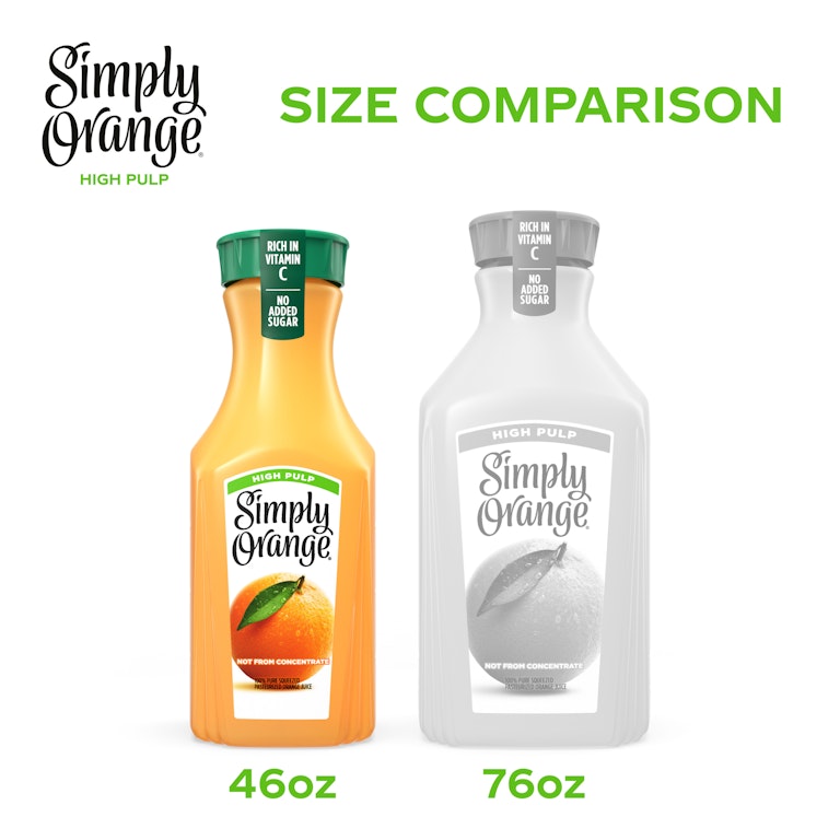 Simply Orange High Pulp Orange Juice, 46 fl oz Bottle Giant