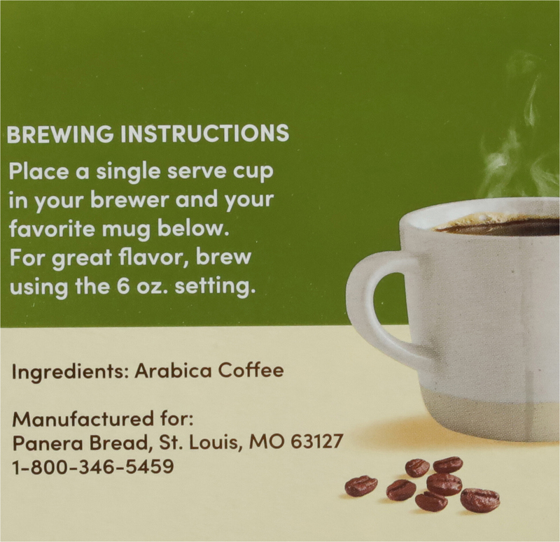 Panera Bread Coffee, Medium Roast, Colombian, Cups | Giant Eagle