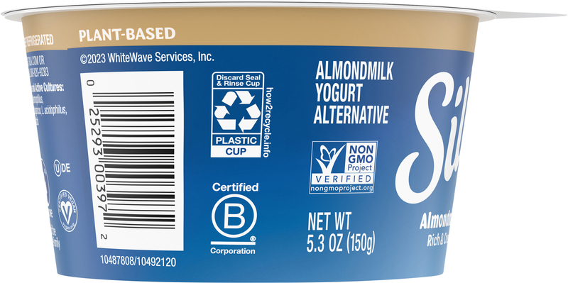 Silk Dairy Free Vanilla Almond Milk Yogurt Alternative, Plant