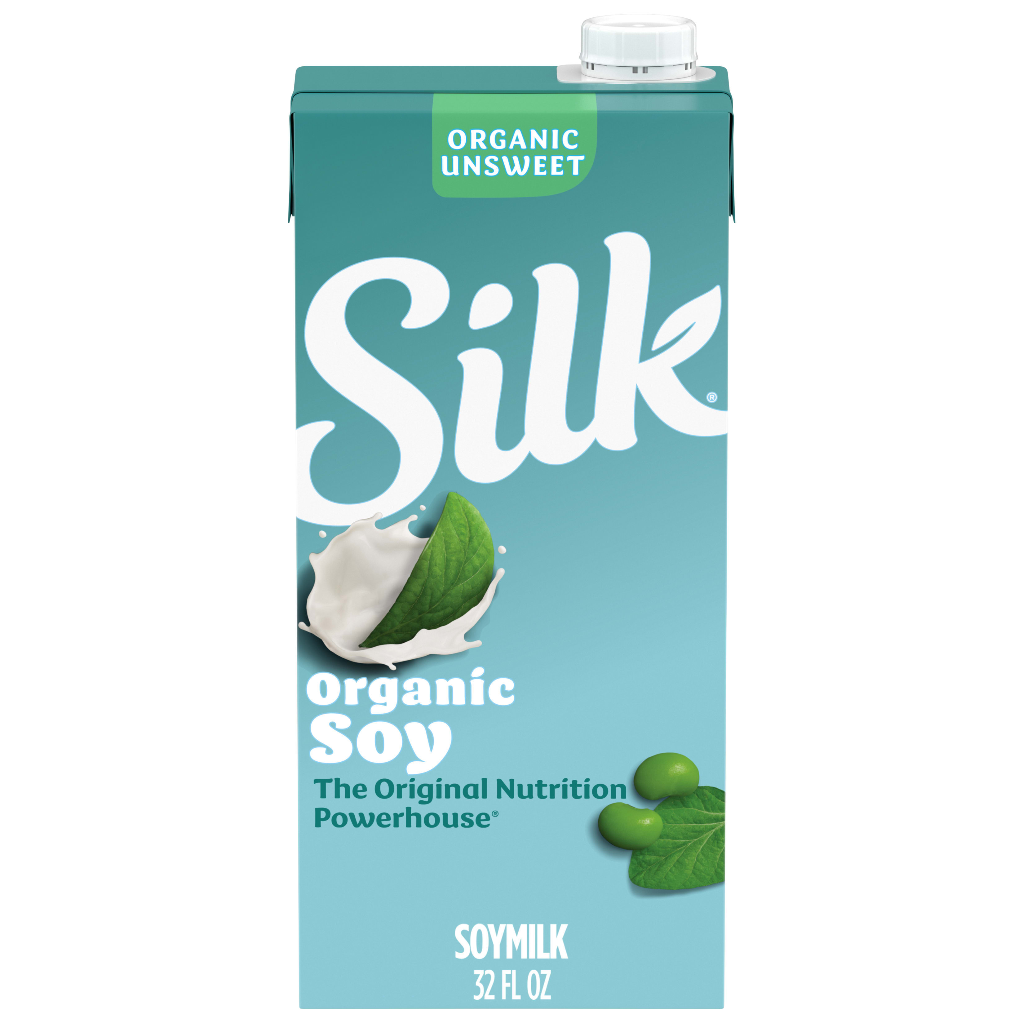 Silk Soy Milk, Organic Unsweet, Shelf Stable, Dairy Free, Lactose