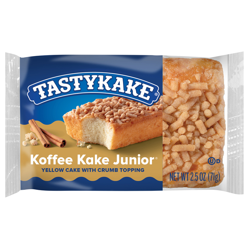 Tastykake Koffee Kake Junior Yellow Cake with Crumb Topping