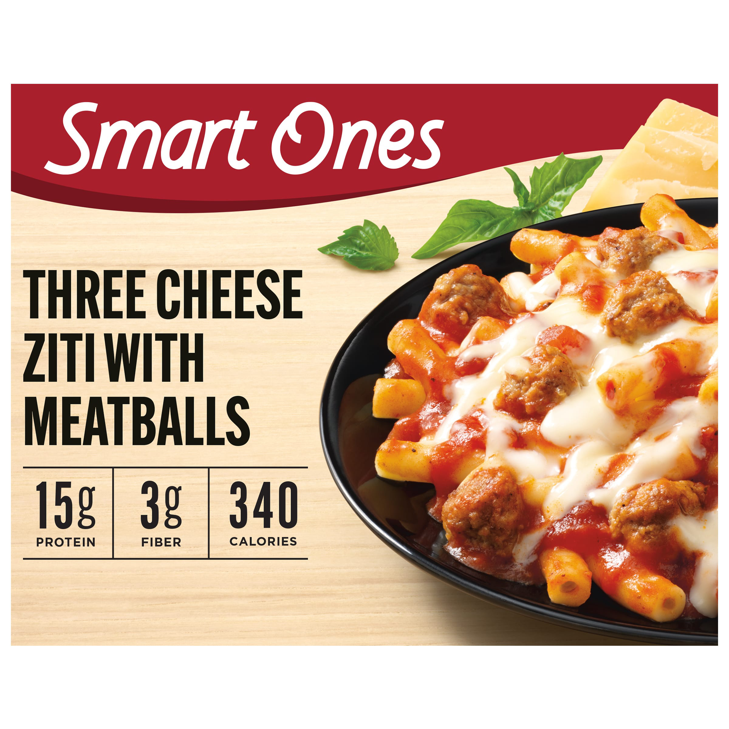 Smart Ones Three Cheese Ziti with Meatballs Frozen Meal 9 oz Box