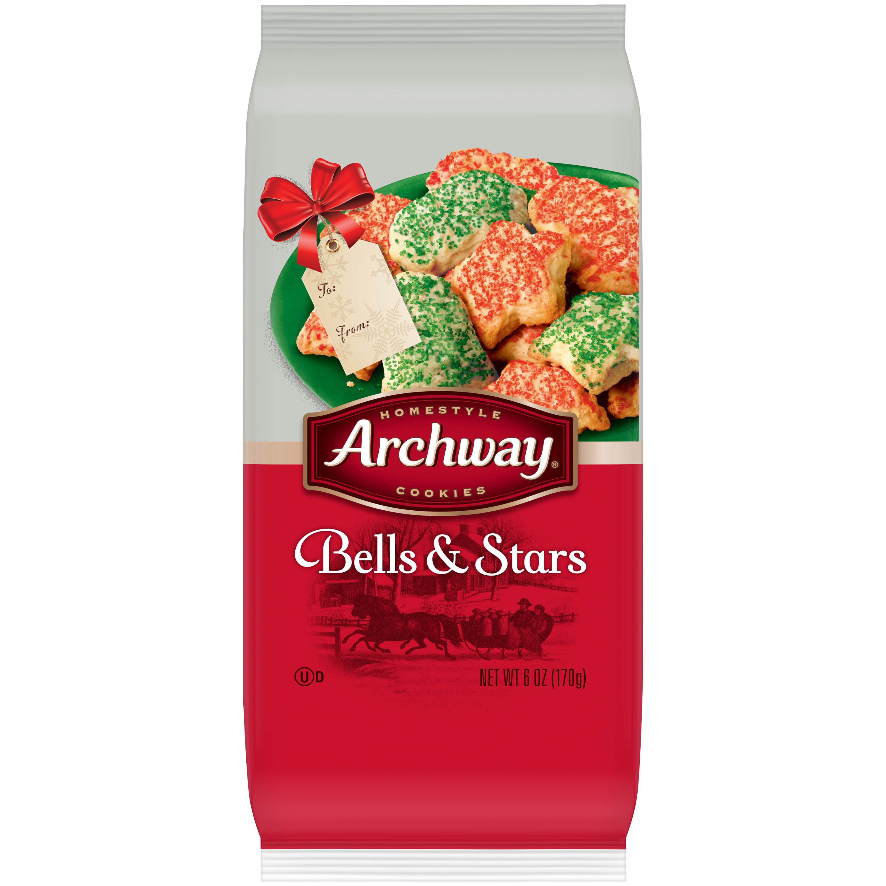 Archway Cookies, Bells and Stars Holiday Cookies, 6 Oz | Giant