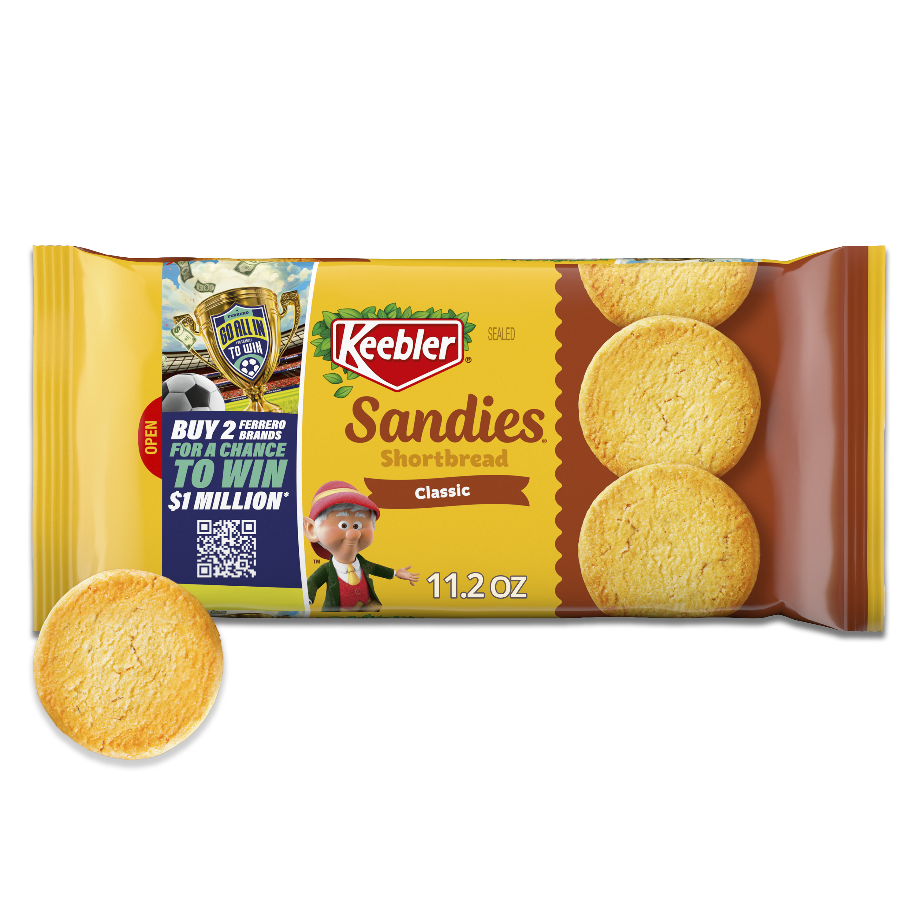 Keebler Sandies Pecan Cookies, Shortbread Cookies with Crunchy