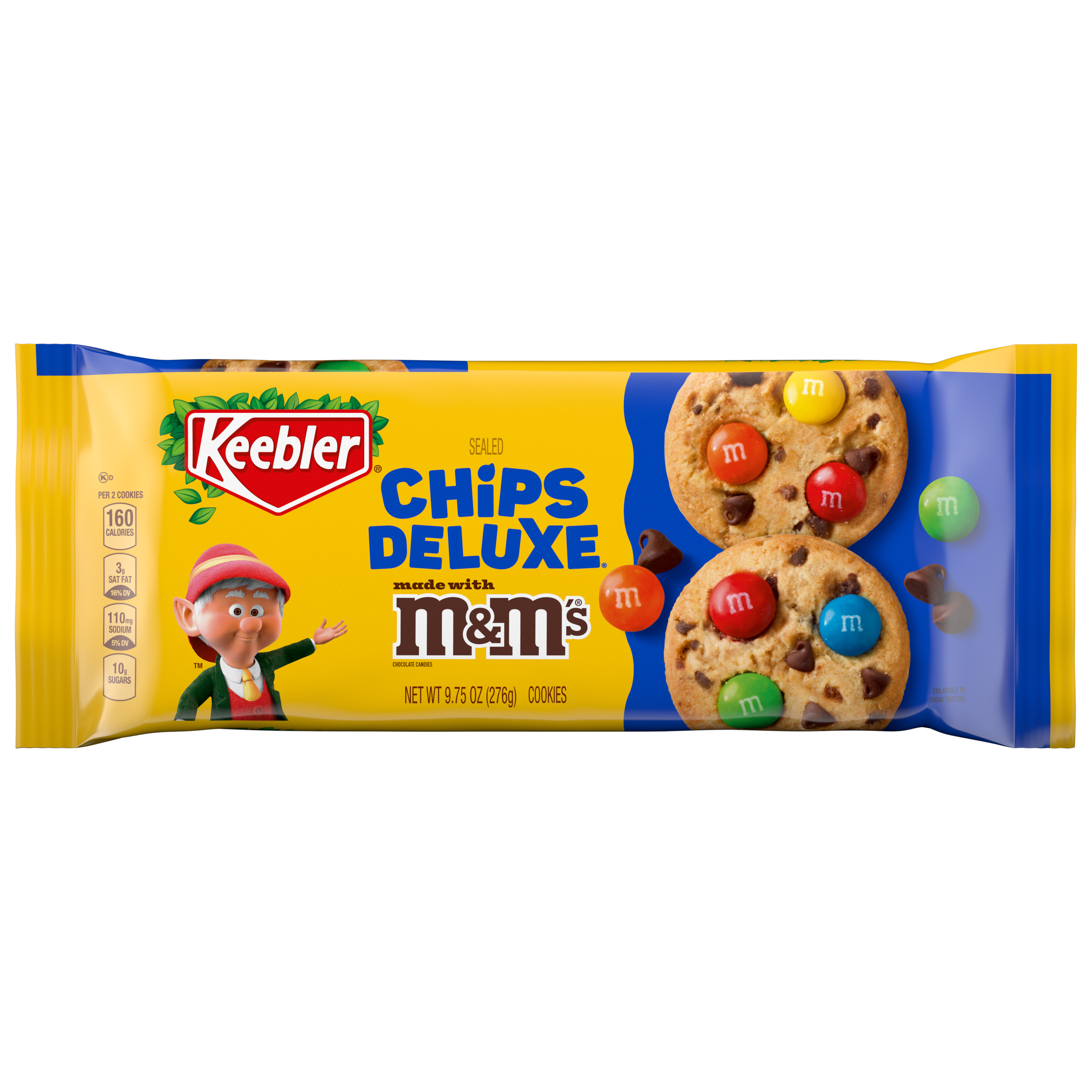 Keebler Chips Deluxe Cookies Made with M&M's, Chocolate Chip