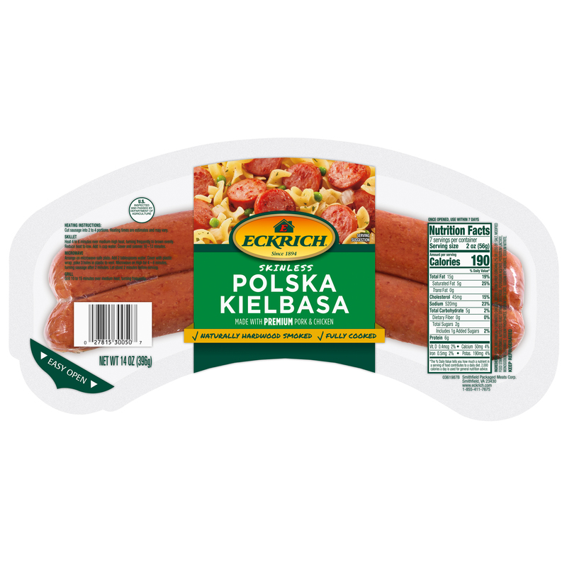 Eckrich Polska Kielbasa Skinless Smoked Sausage Rope | Giant Eagle