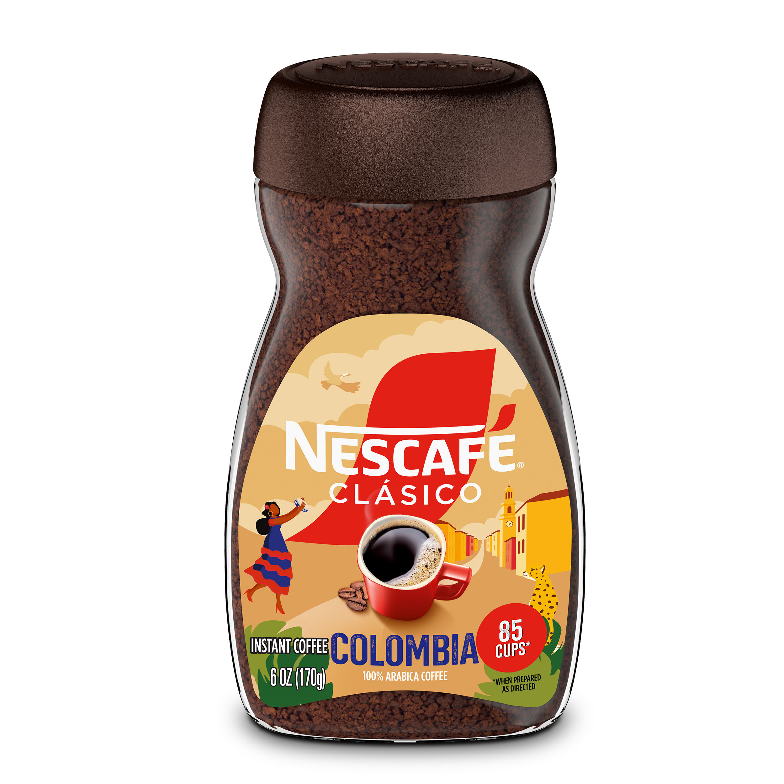 NESCAFÉ CLÁSICO Instant Coffee, Medium Roast Coffee, Colombia, 1