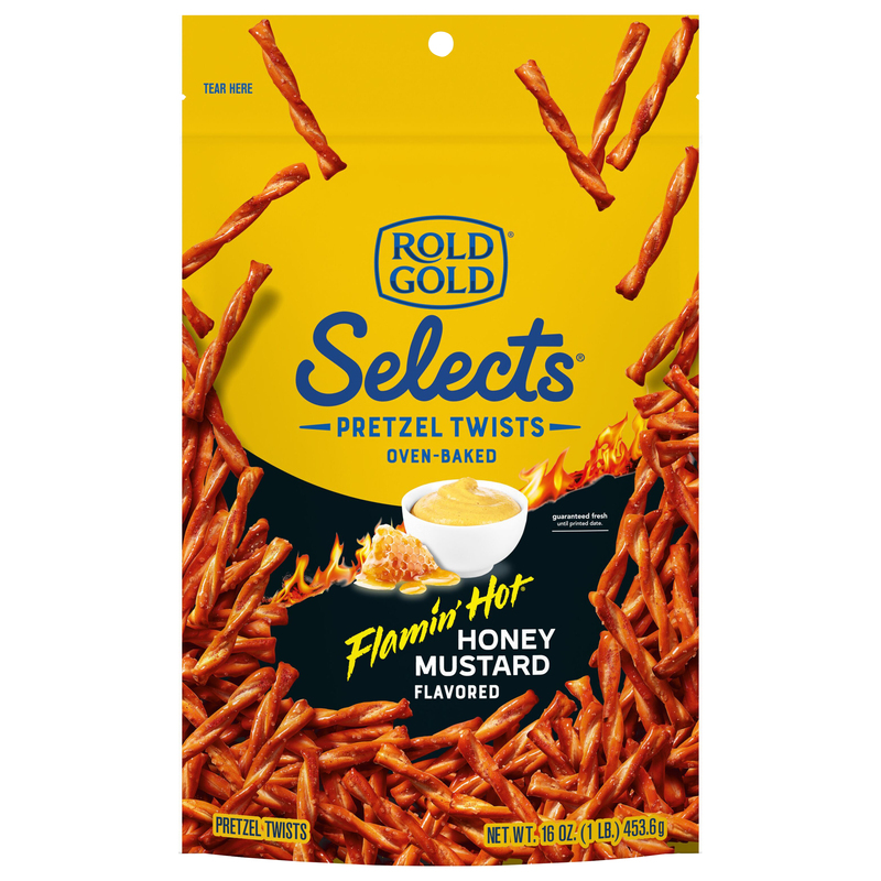 Rold Gold Pretzel Twists, Oven-Baked, Honey Mustard Flavored
