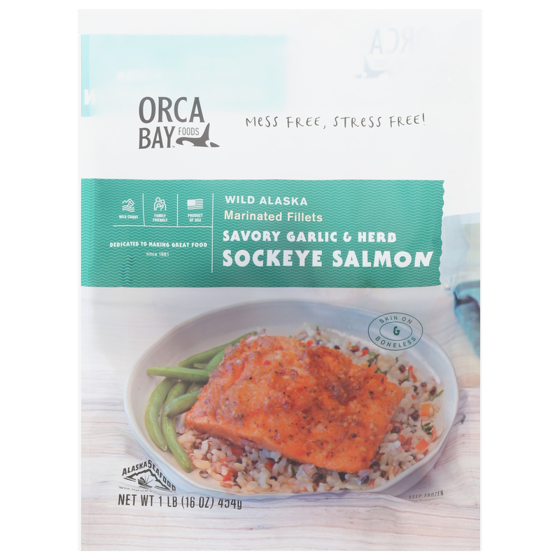 Orca Bay Foods Sockeye Salmon, Savory Garlic & Herb | Giant Eagle
