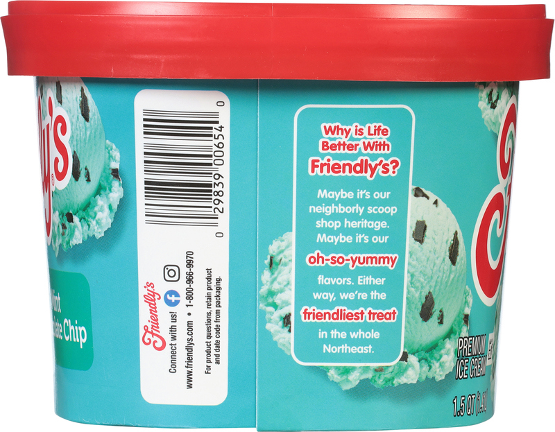 Friendly's Mint Chocolate Chip Ice Cream Tub - 1.5 Quart | Giant