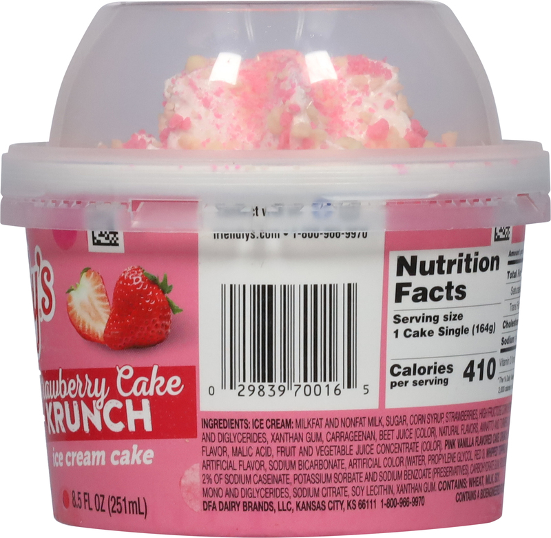 Friendly's Strawberry Krunch Strawberry Ice Cream Cake Singles