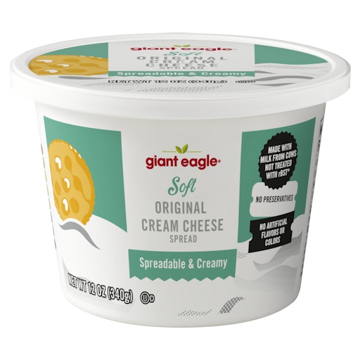 Giant Eagle Cream Cheese Spread, Original, Soft | Giant Eagle