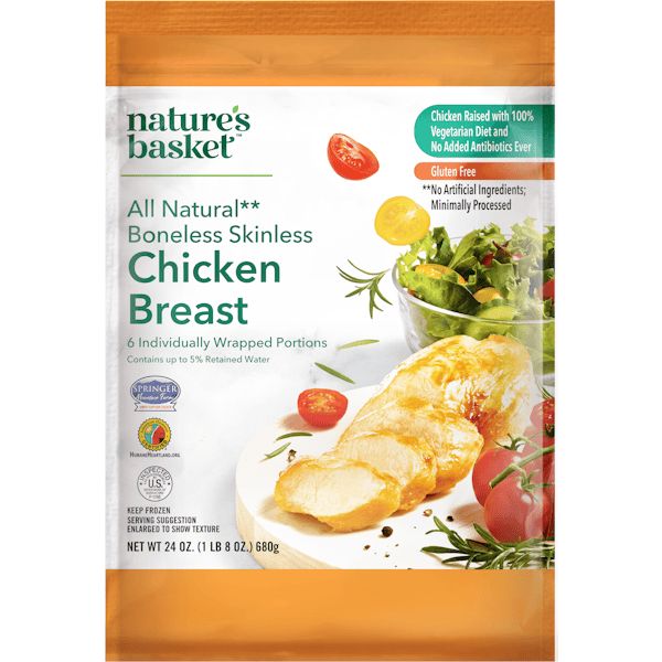 Natures Basket Chicken Breast, Boneless, Skinless Giant Eagle