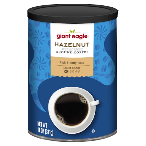 Giant Eagle Hazelnut Ground Coffee, Light Roast | Giant Eagle