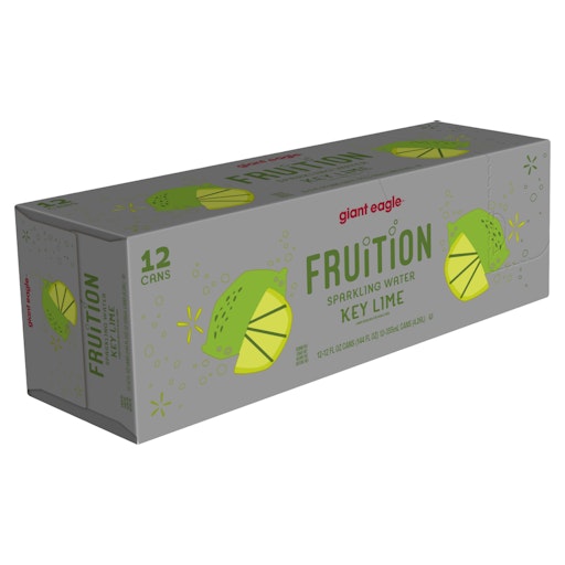 Giant Eagle Fruition Key Lime Sparkling Water, 12 Pack | Giant