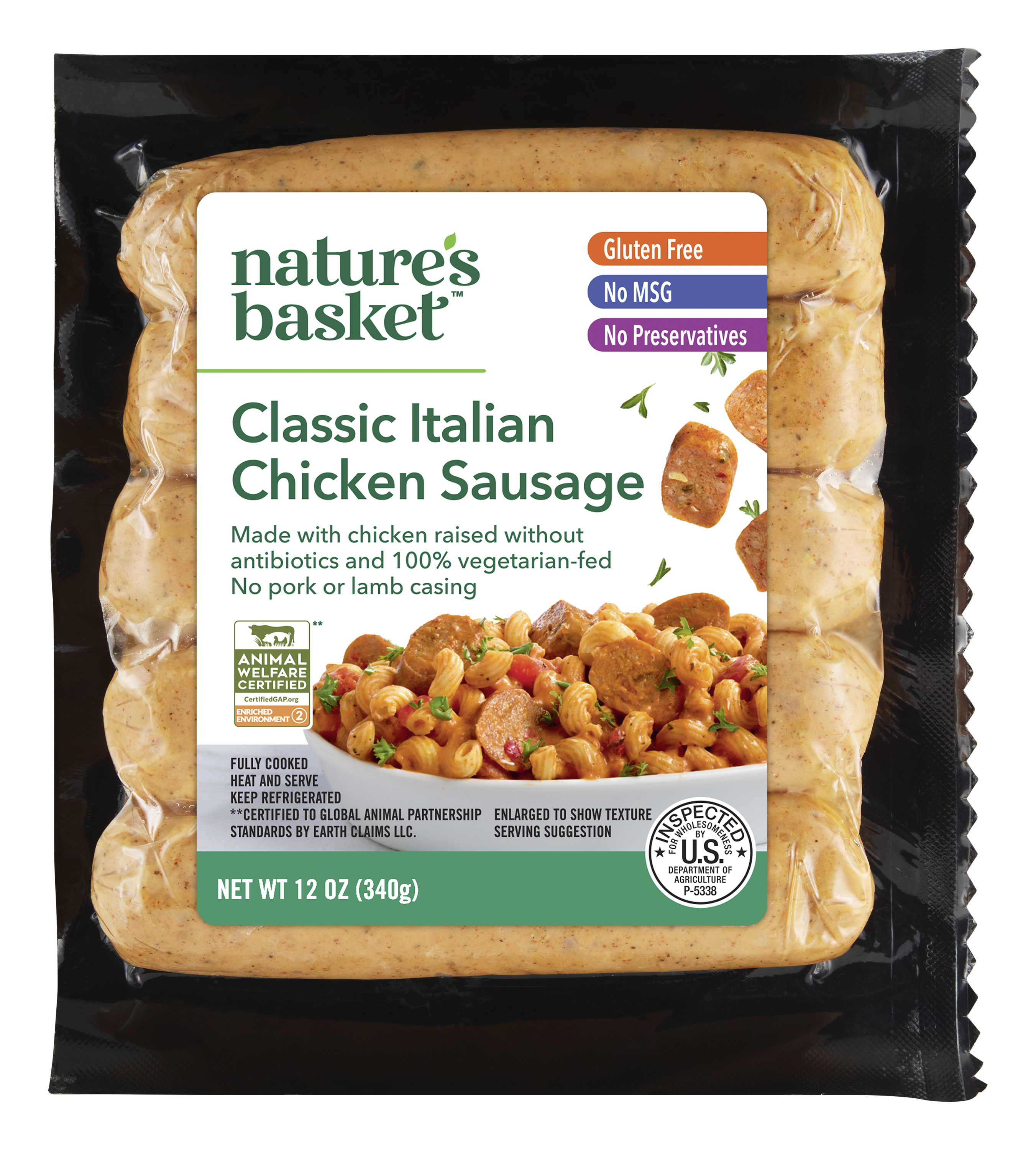 Genieve Figgis by Alison Gingeras 絶版 Nature's Basket Chicken Sausage, Classic Italian | Giant Eagle