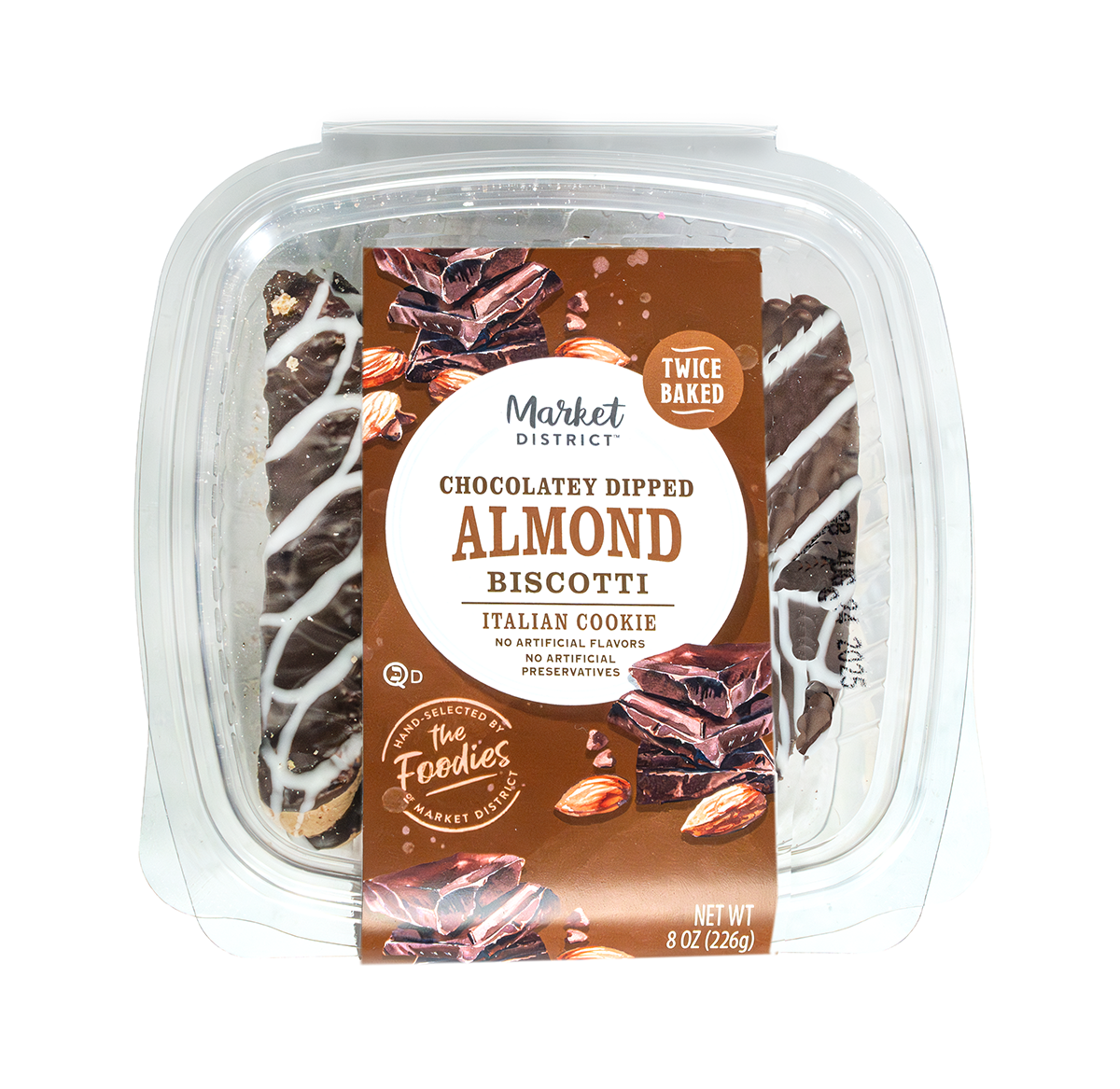 Market District Biscotti, Chocolate Dipped | Giant Eagle | Because